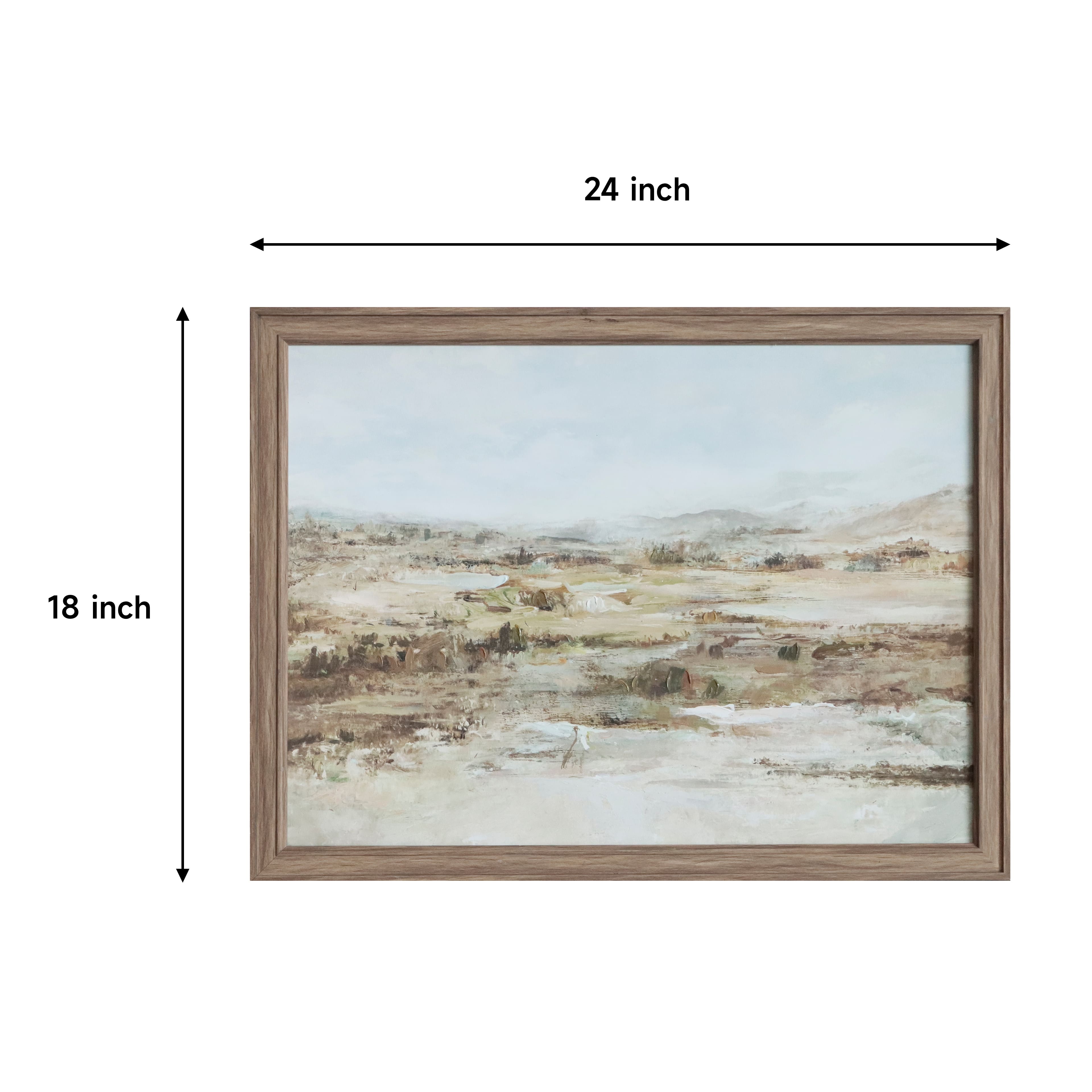 24" x 18" Abstract Landscape Framed Wall Décor by Ashland®