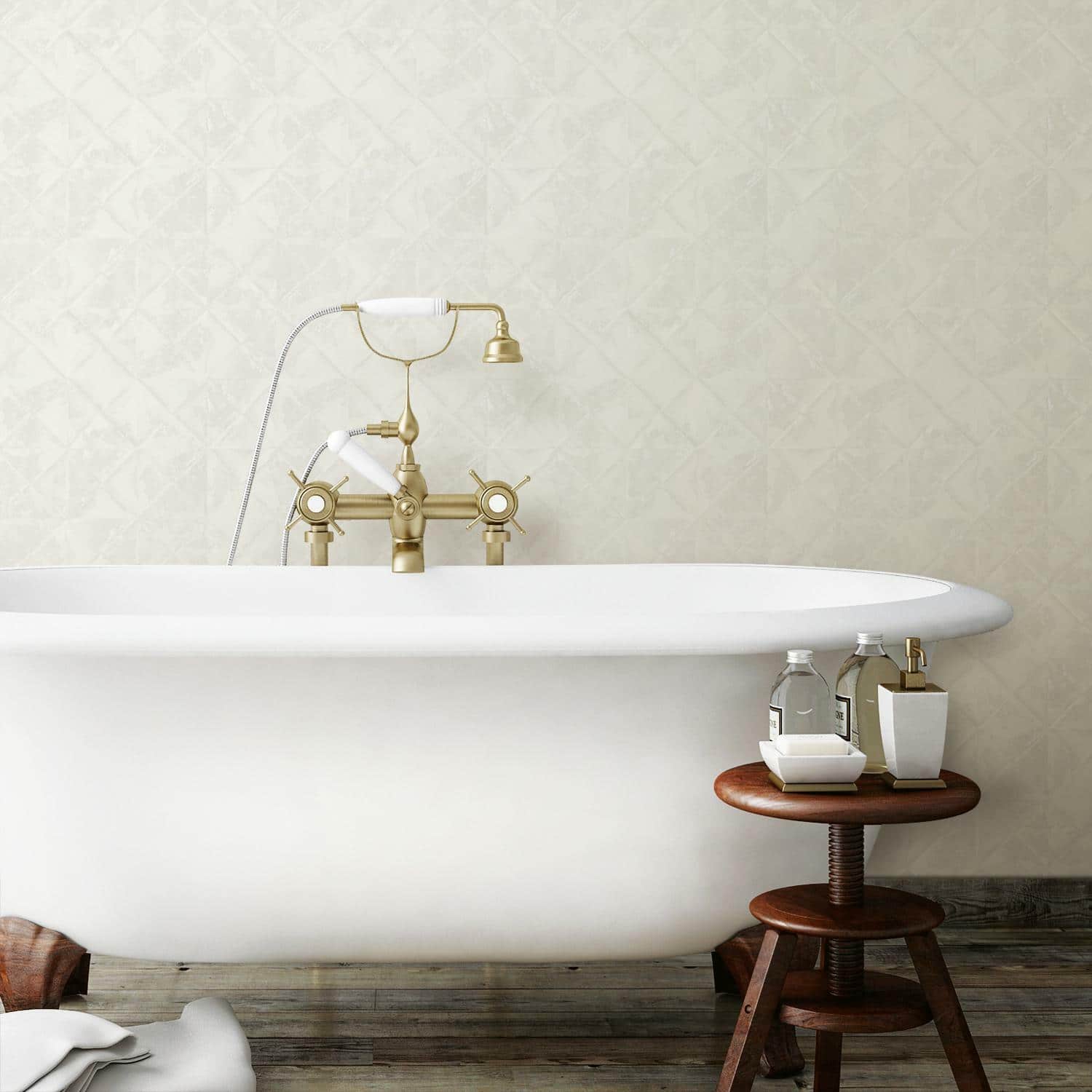 RoomMates Reclaimed Tin Diamond Peel & Stick Wallpaper