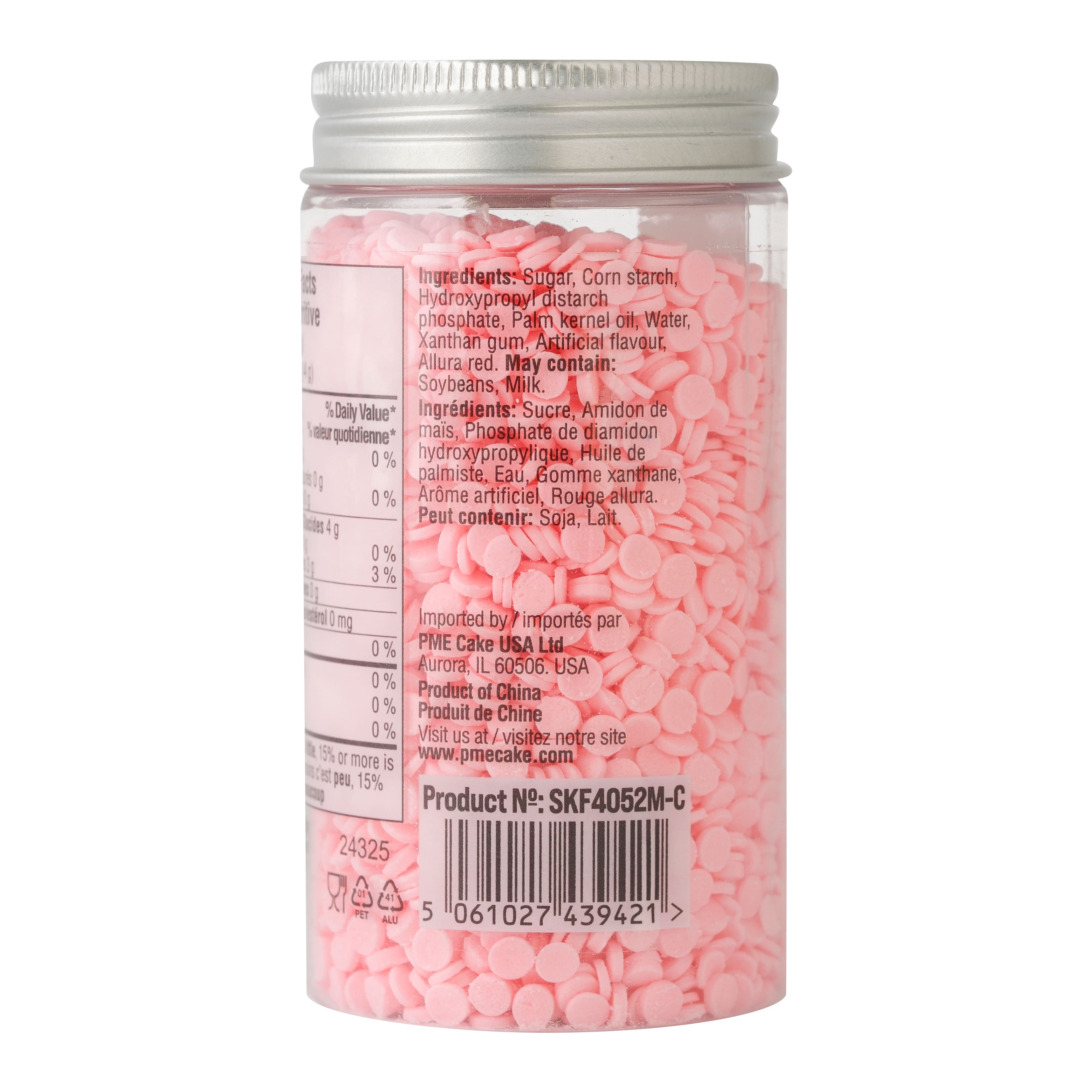 PME Cake Sweet Street® 3.5oz. Flat Round Confetti Sprinkles