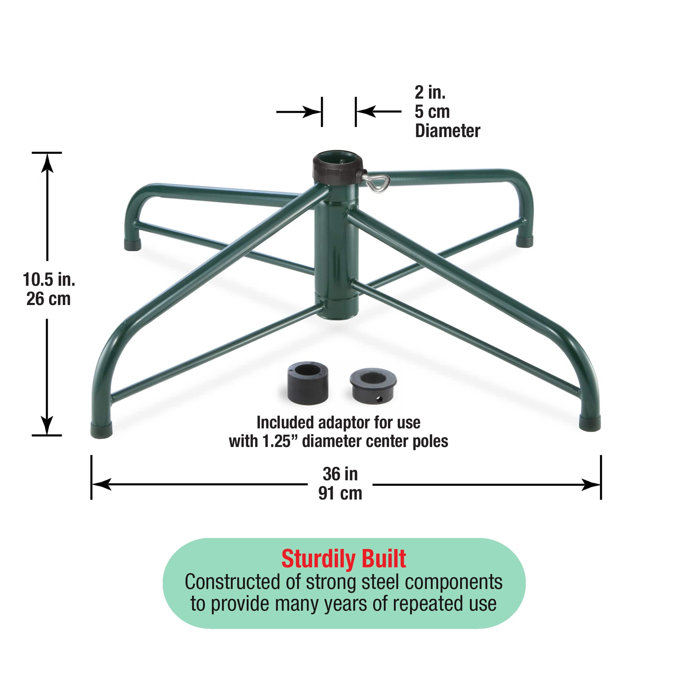 National Tree Company® 36" Folding Tree Stand, 2" Pole