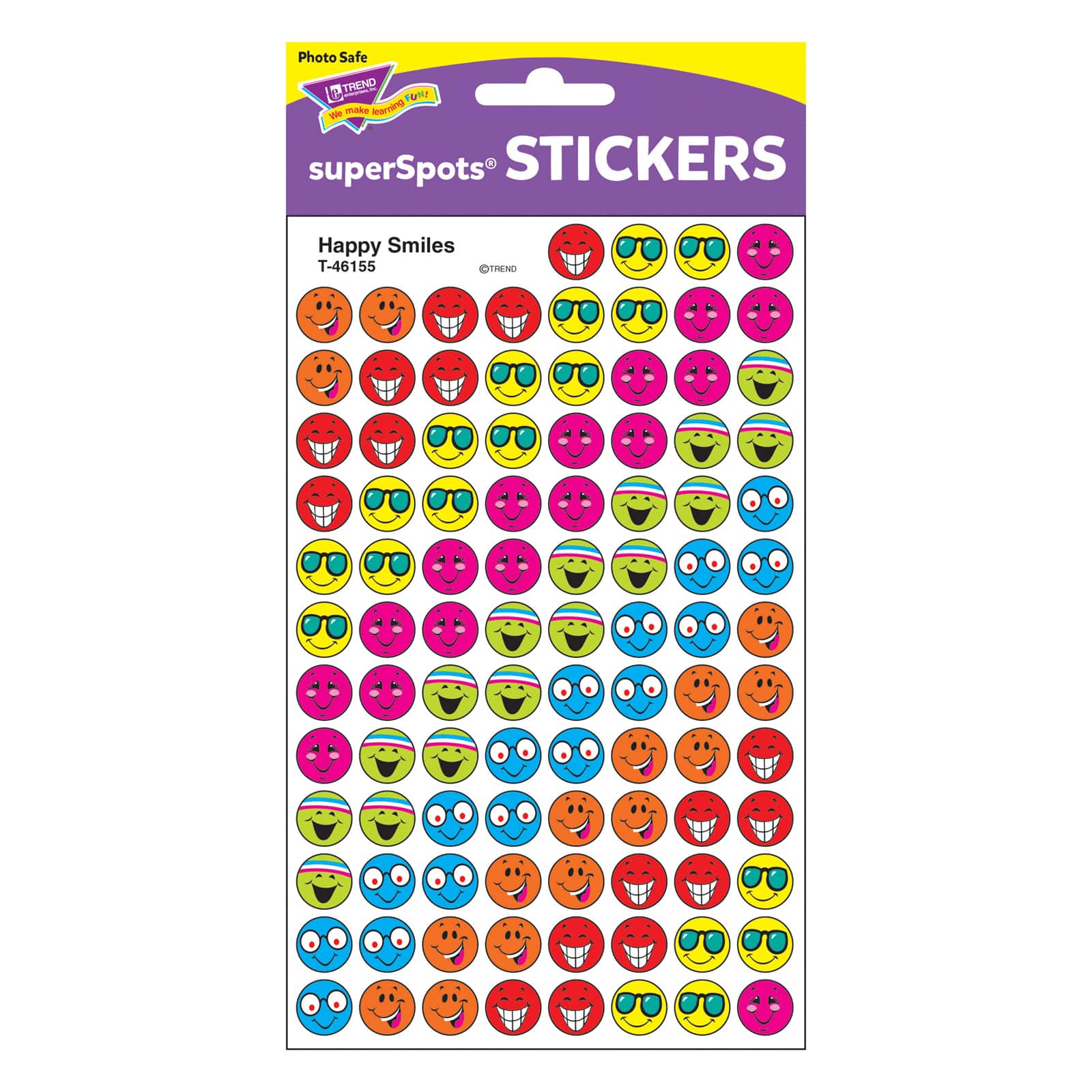 Trend Enterprises® Happy Smiles superSpots® Stickers, 800ct.