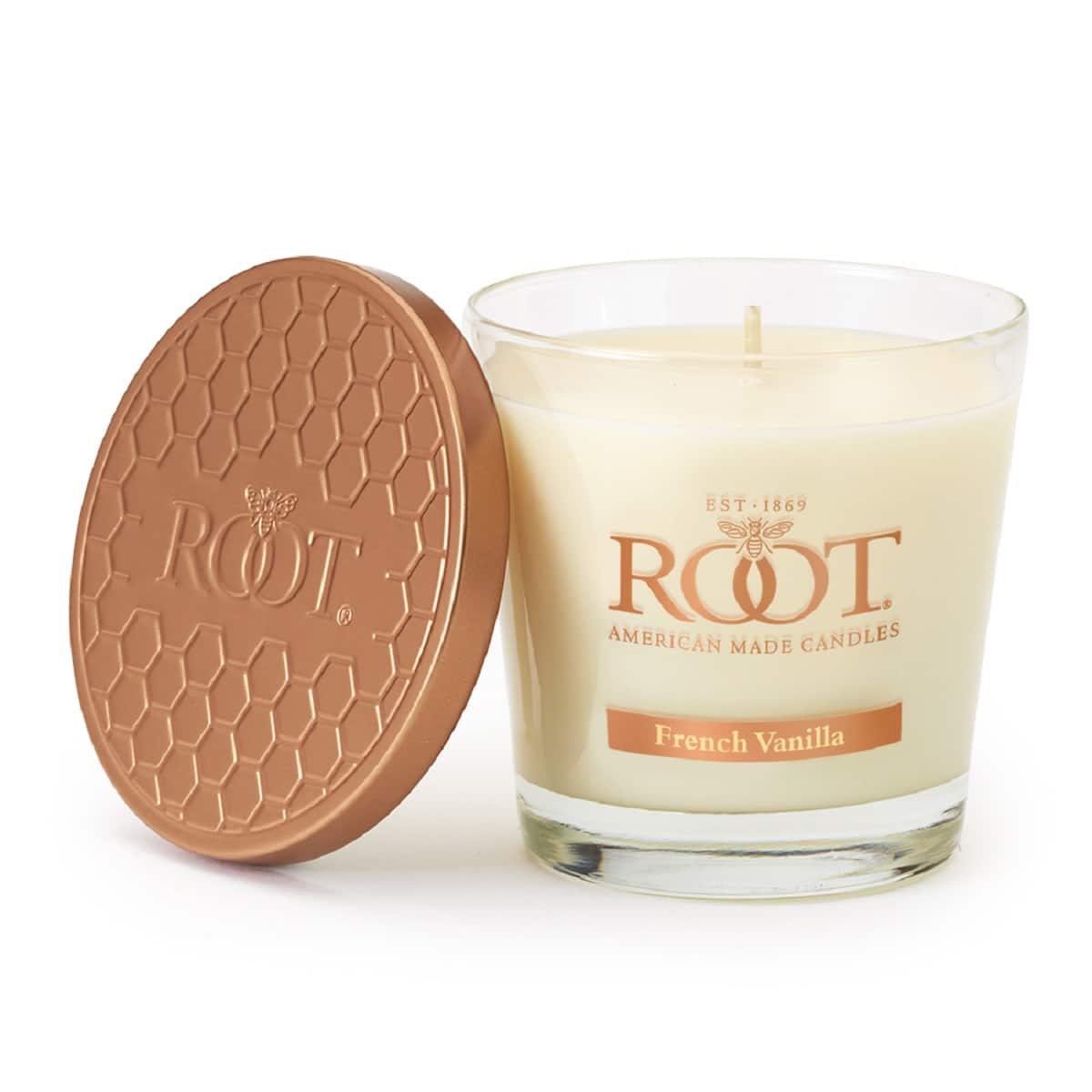 Root Candles 6.3oz. Small Scented Honeycomb Veriglass Jar Candle