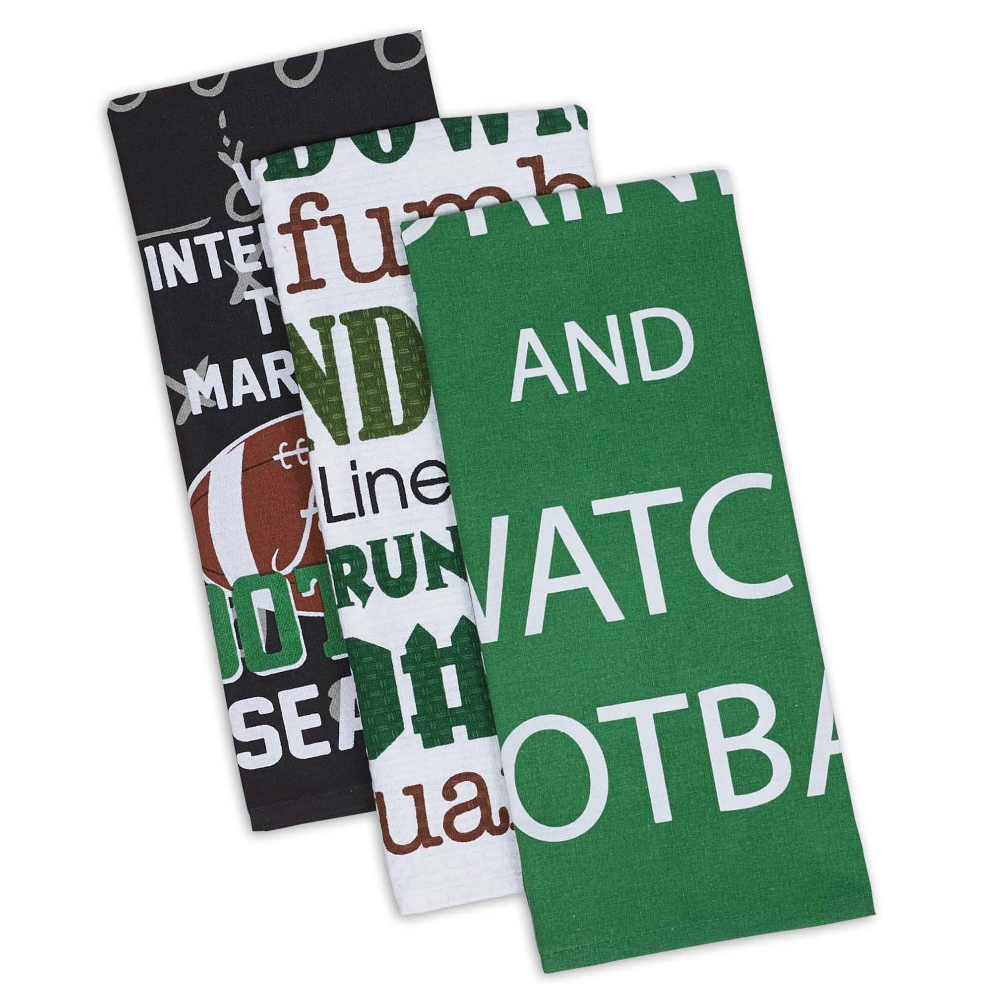 DII® Everything Football Dishtowels, 3ct.