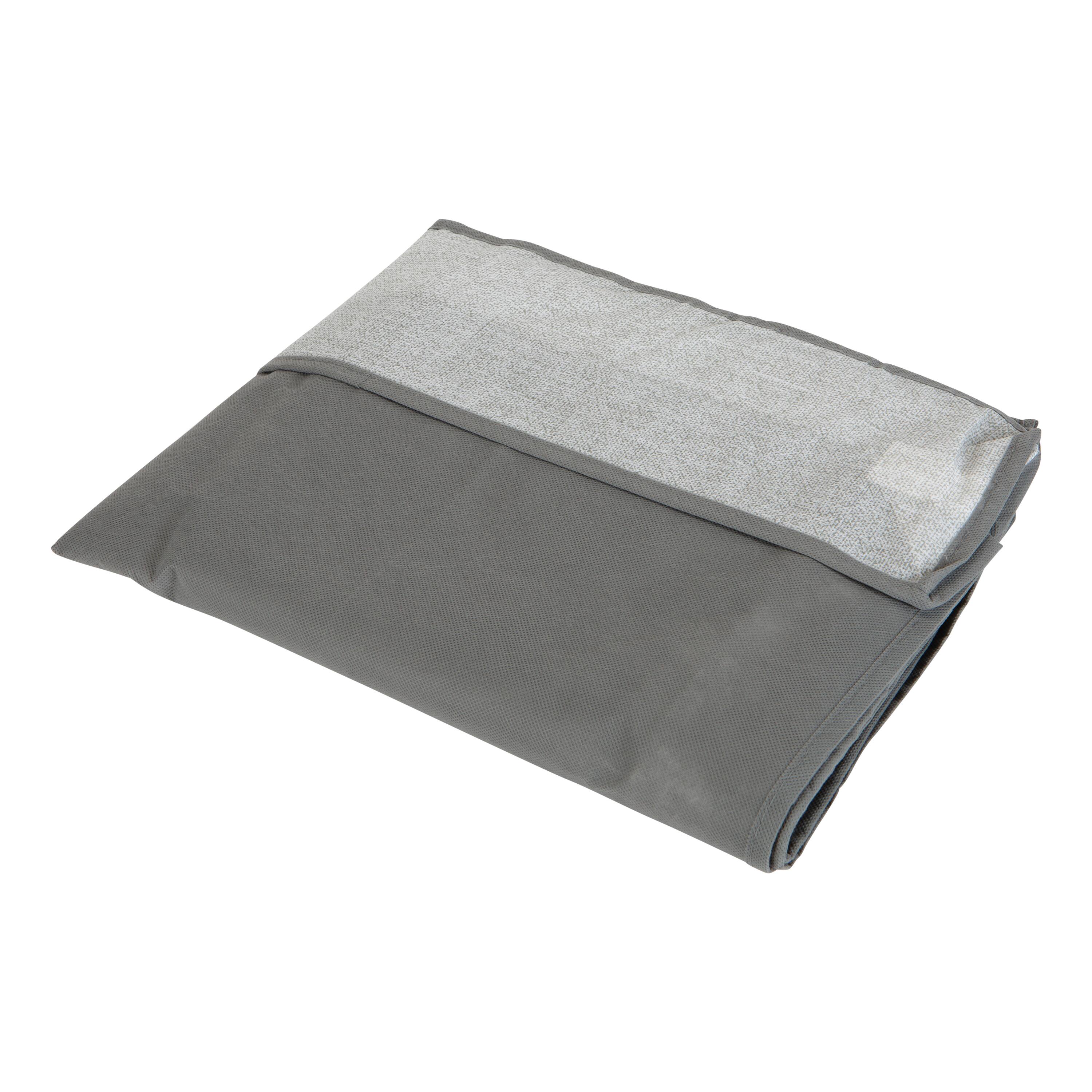 Simplify Heather Gray 12 Pair Under the Bed Shoe Storage Box