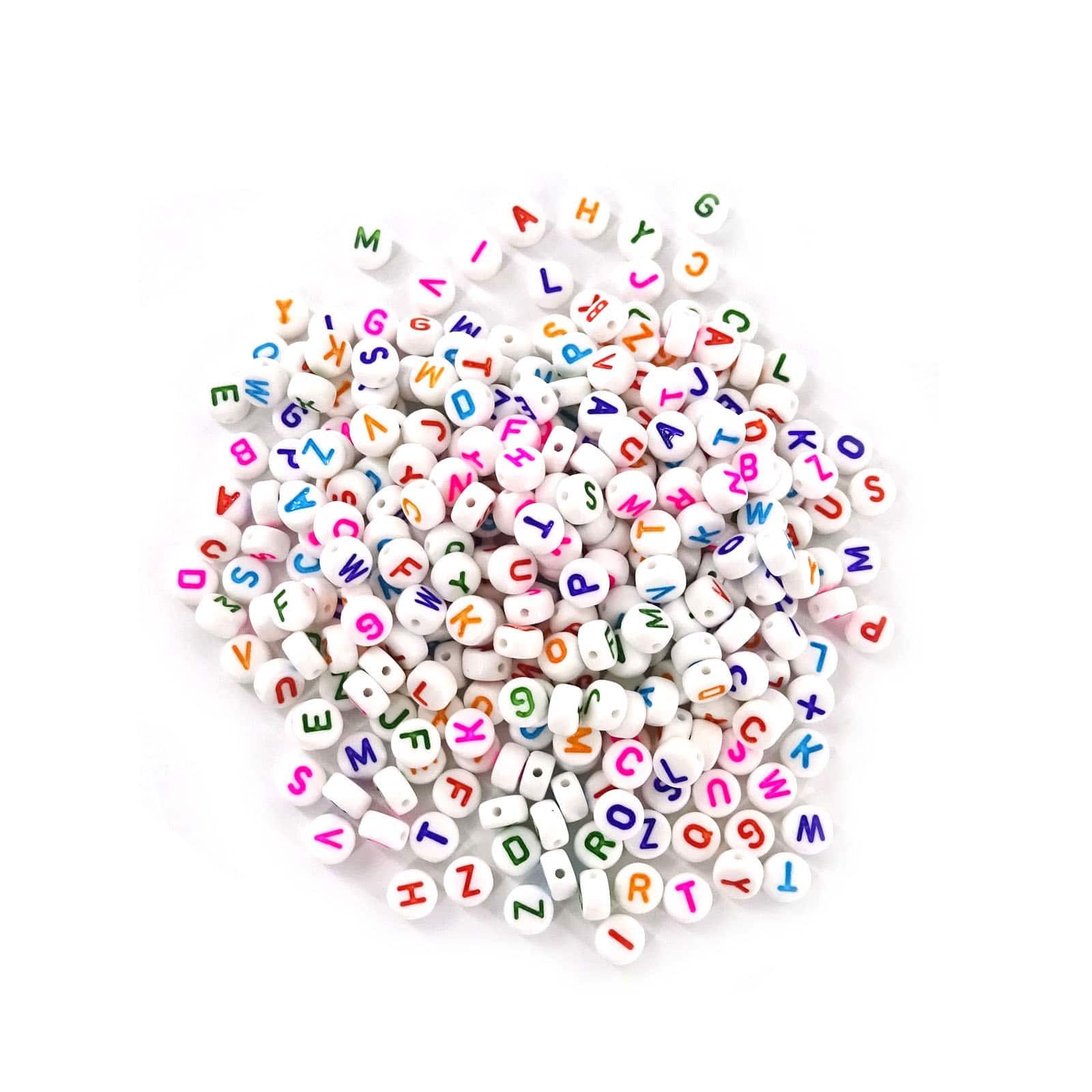 12 Packs: 340 ct. (4,080 total) Colorful Alphabet Round Beads by Creatology™