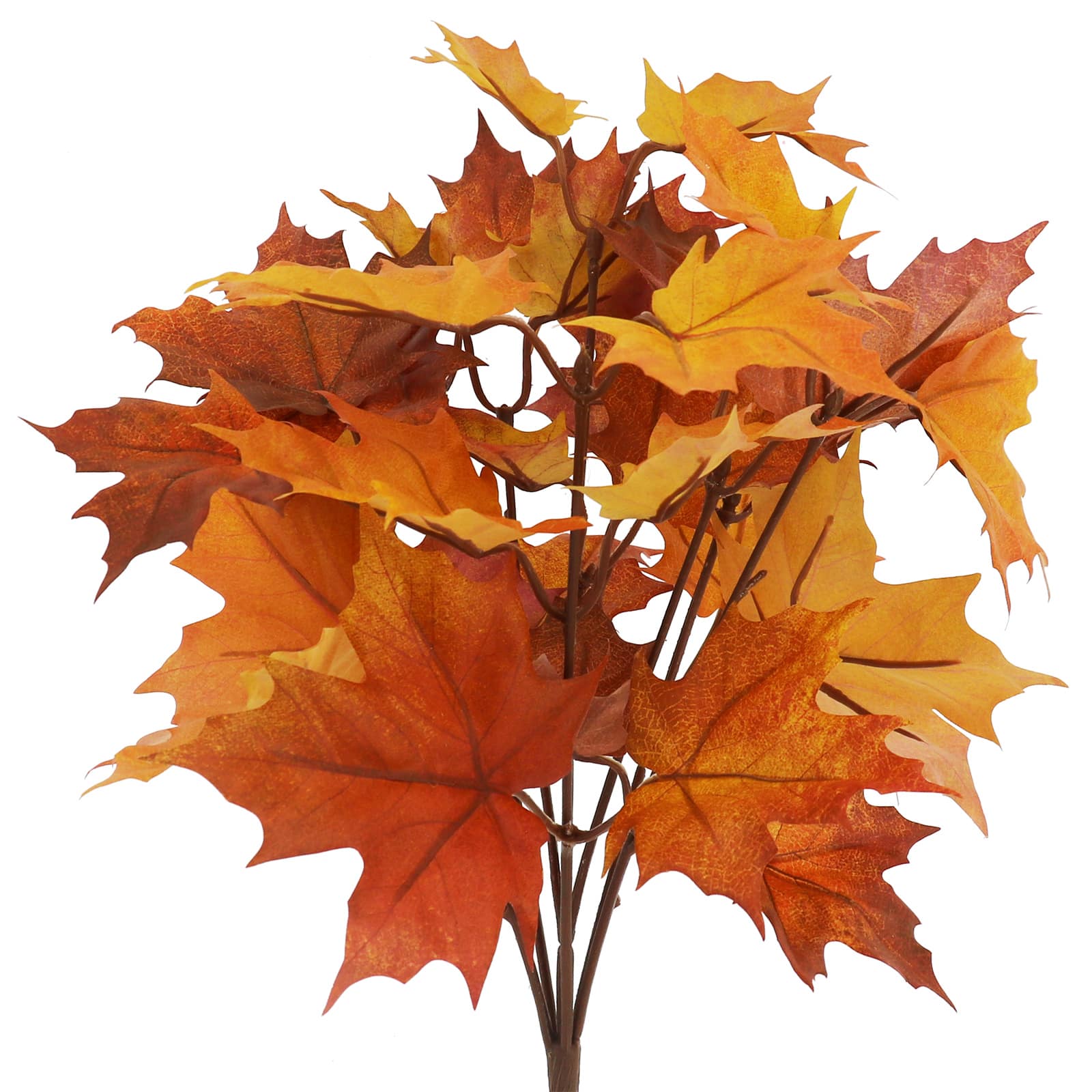 15" Yellow & Orange Maple Leaves Bush by Ashland®