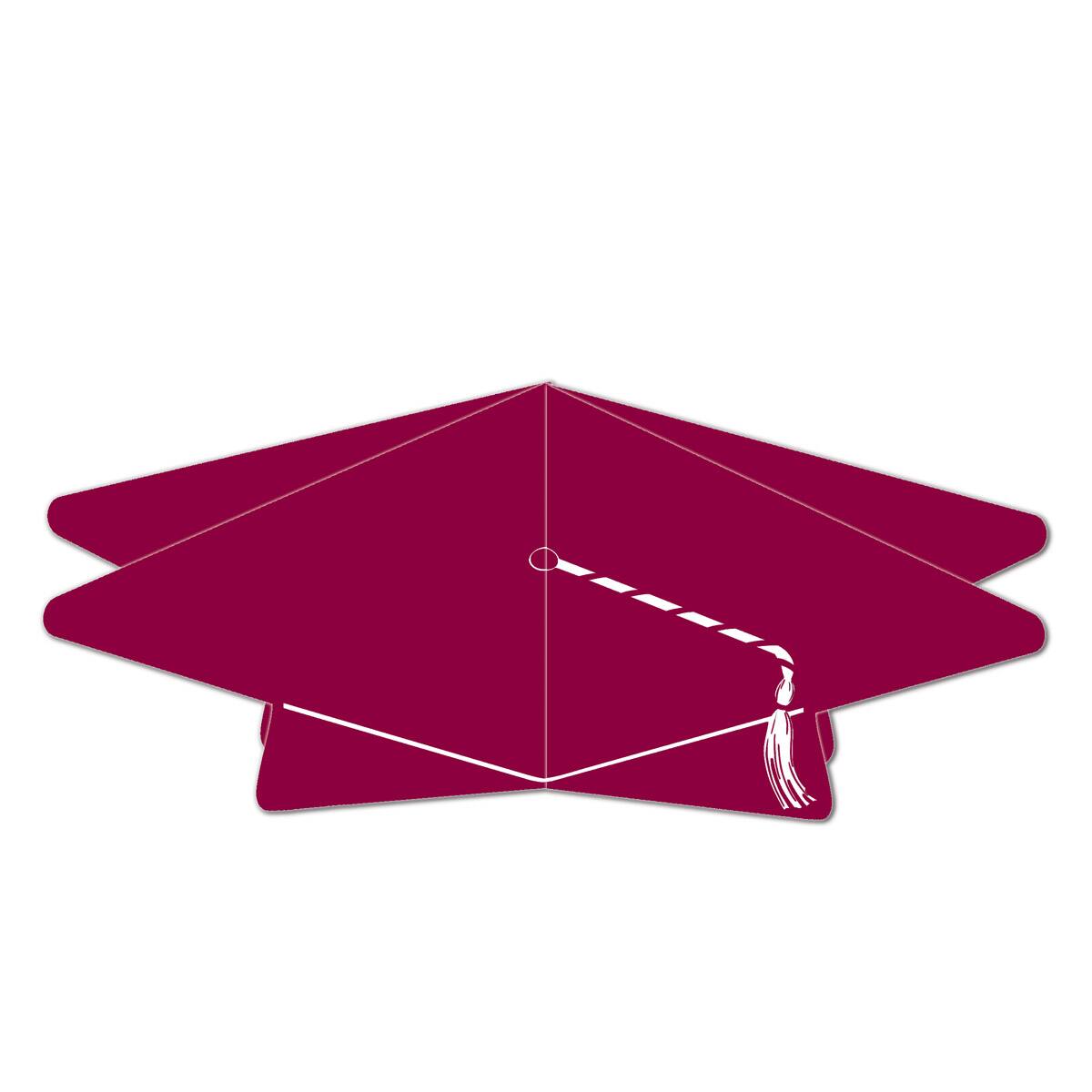 Beistle 10.5" Maroon 3D Grad Cap Centerpieces, 2ct. | Michaels®
