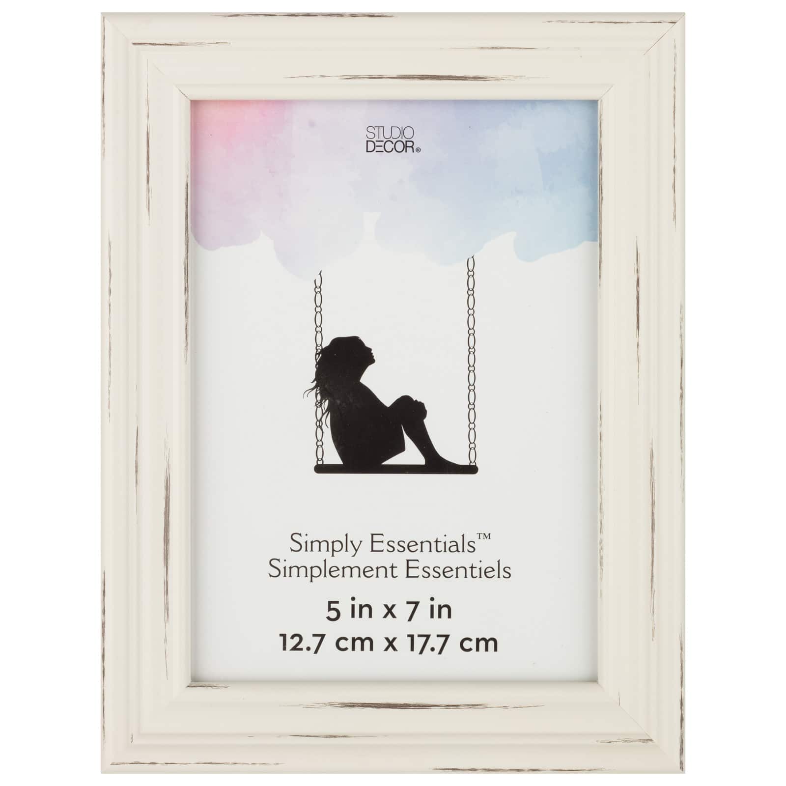 Simply Essentials™ Distressed White Frame by Studio Décor®