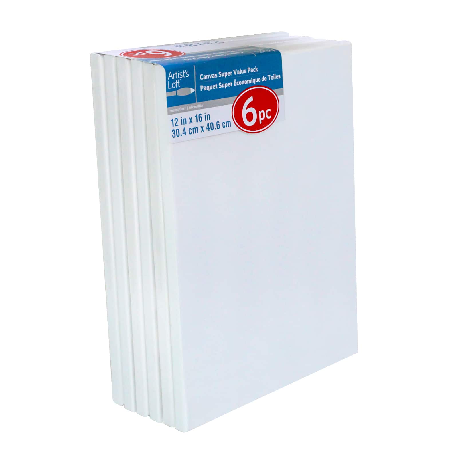 6 Pack 12" x 16" Super Value Canvas by Artist's Loft®