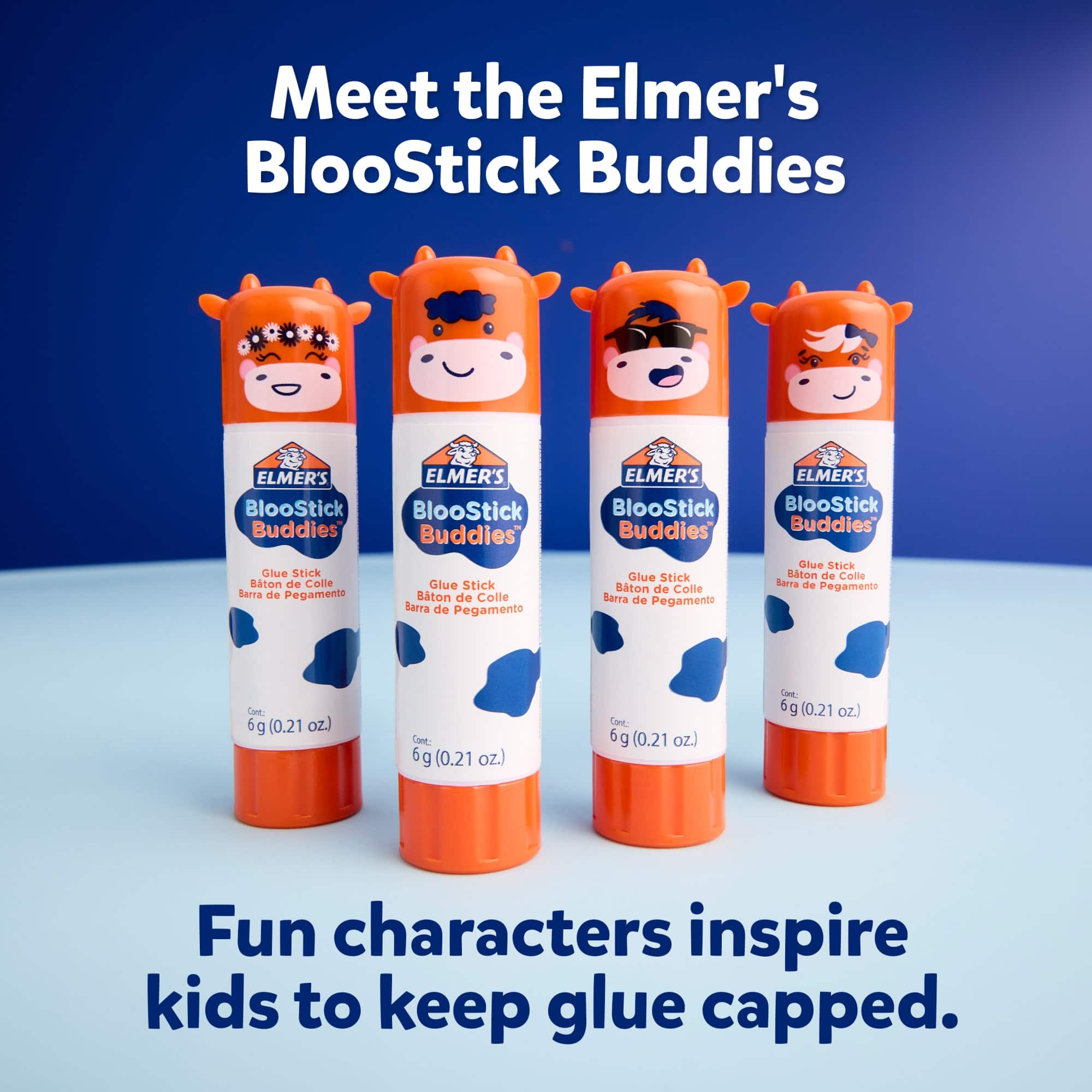 Elmer's® BlooStick Buddies™ Glue Sticks, 4ct.