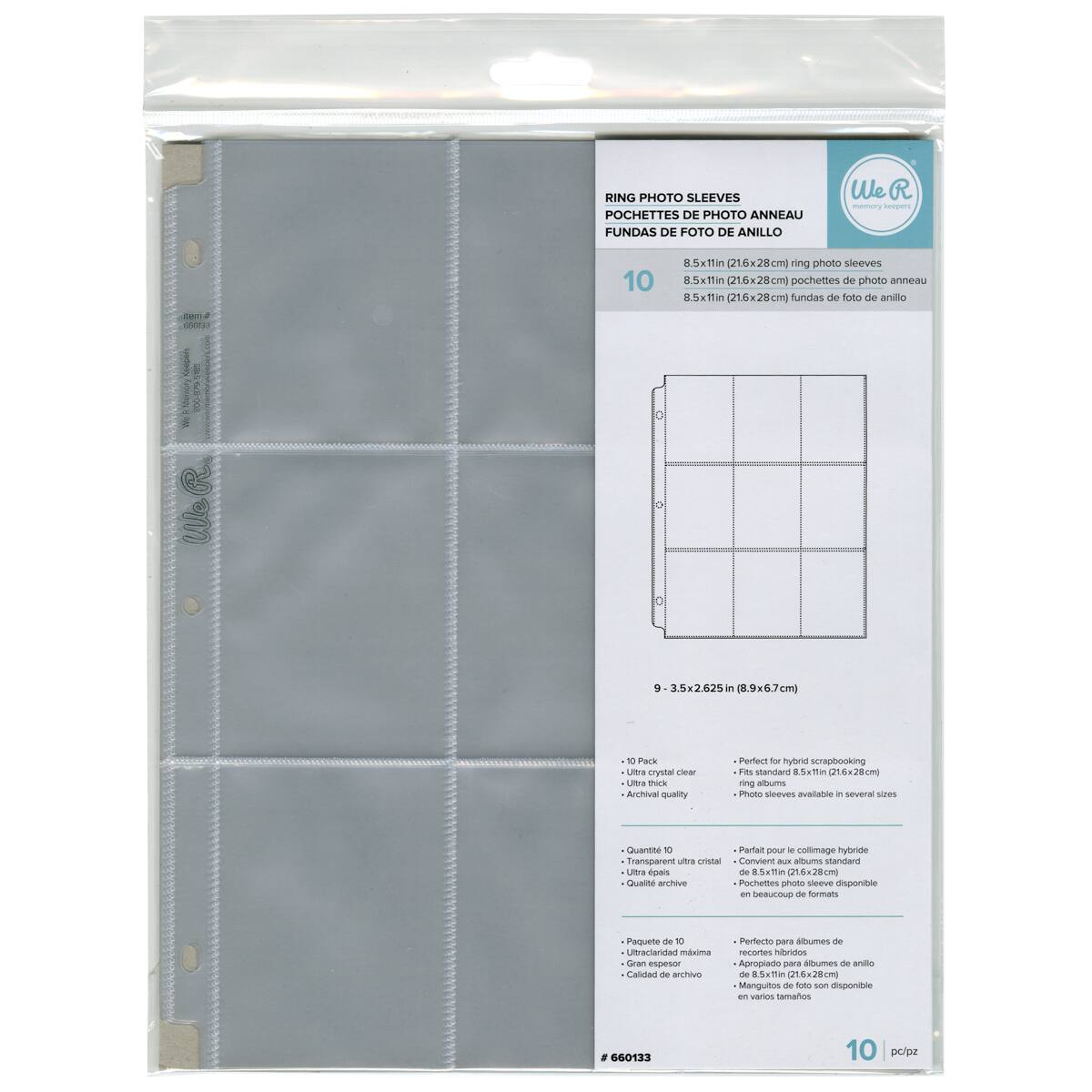 We R Memory Keepers® 8.5" x 11" Ring Baseball Card Photo Sleeves
