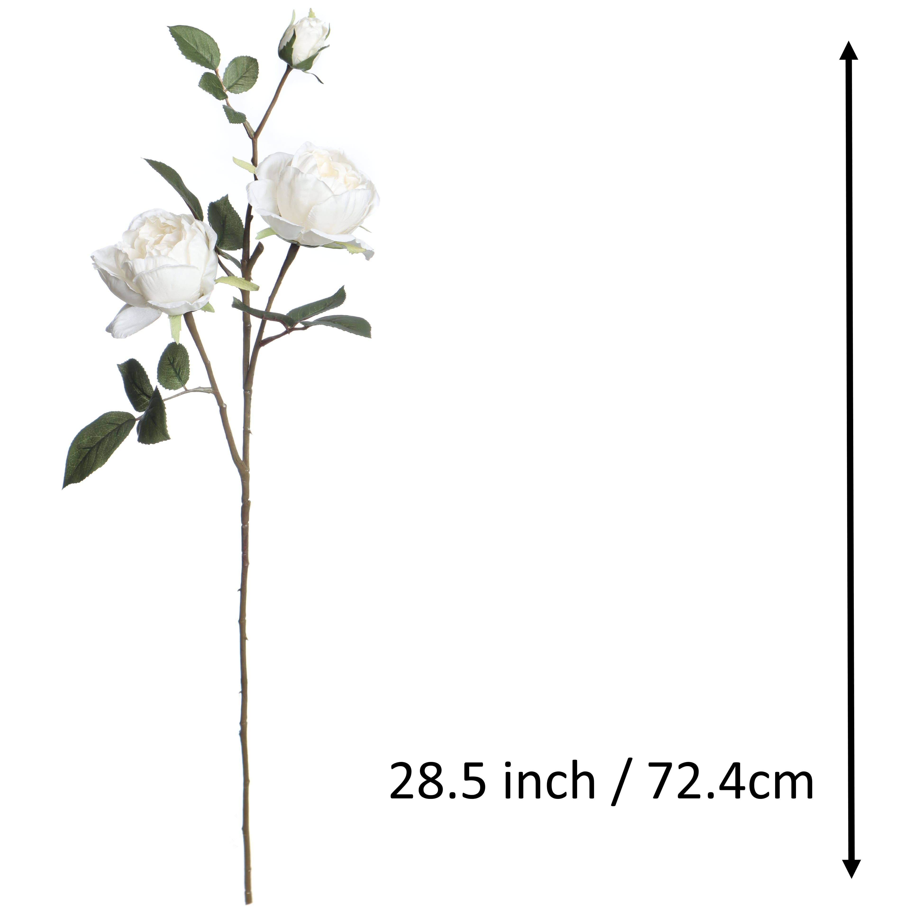 29" White Rose Stem by Ashland®