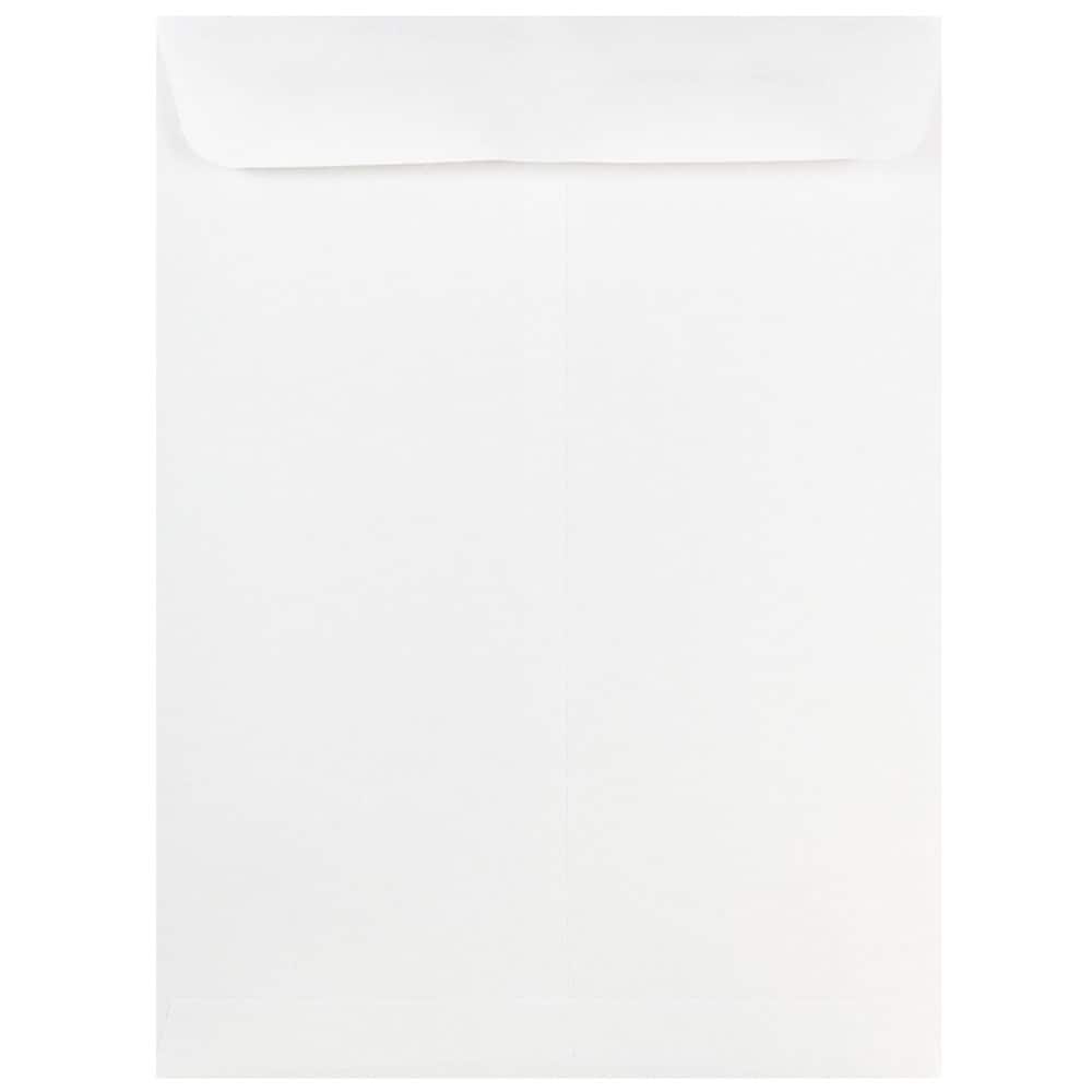 JAM Paper 9" x 12" White Open End Catalog Commercial Envelopes