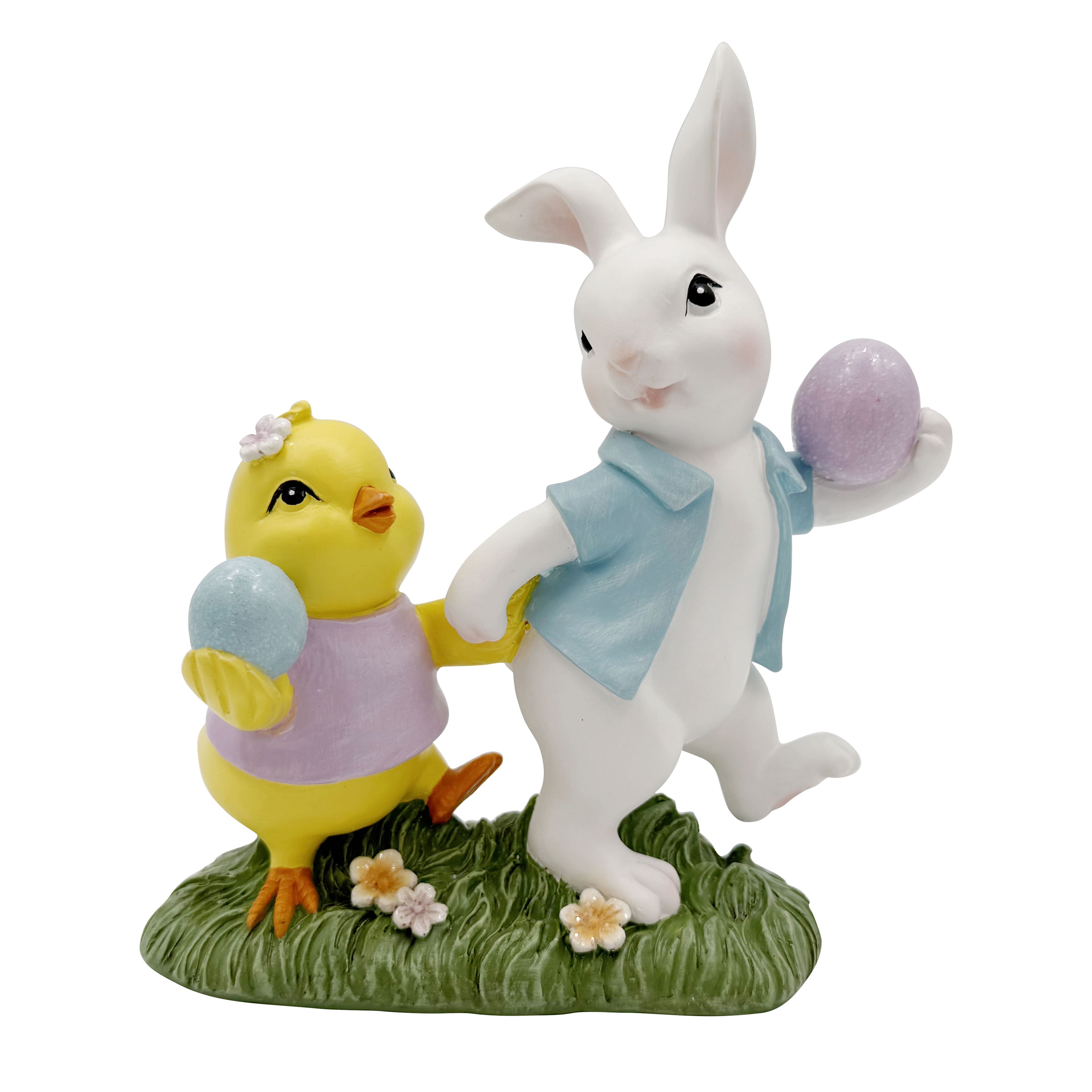 6.5" Bunny & Chick Walking Tabletop Décor by Ashland®
