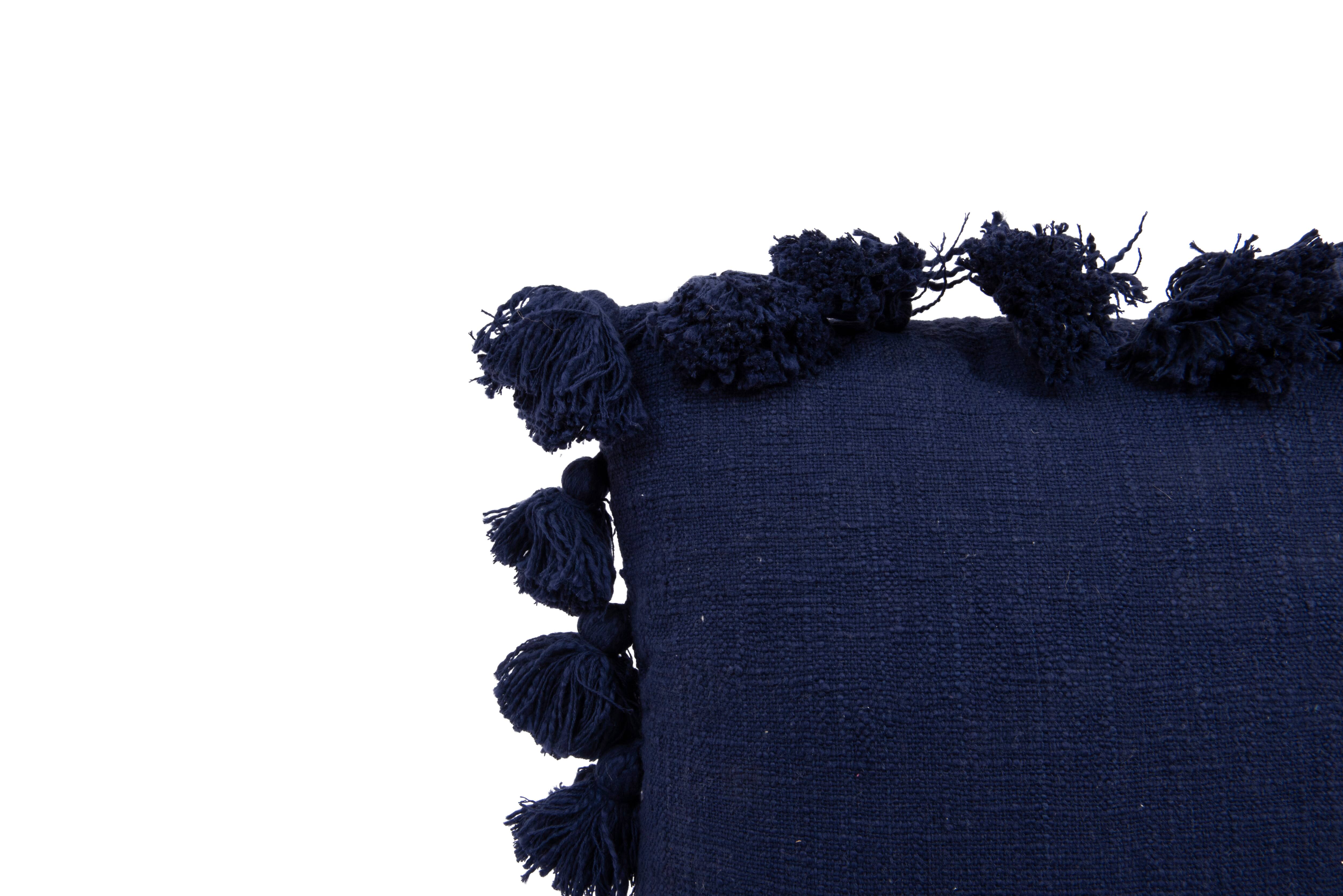 Hello Honey® Woven Cotton Slub Pillow with Tassels
