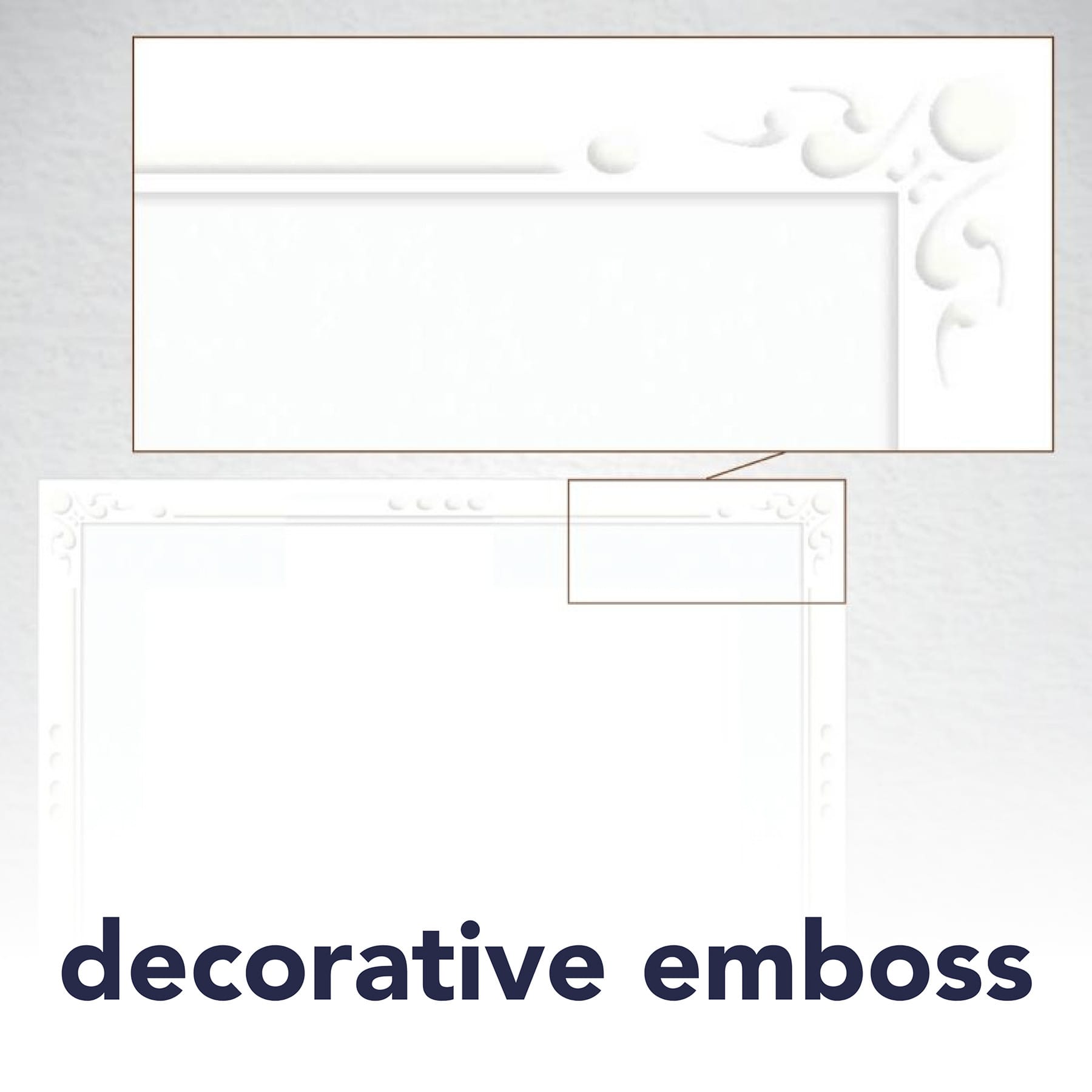 Strathmore® Decorative Embossed Border Photo Mount Cards & Envelopes