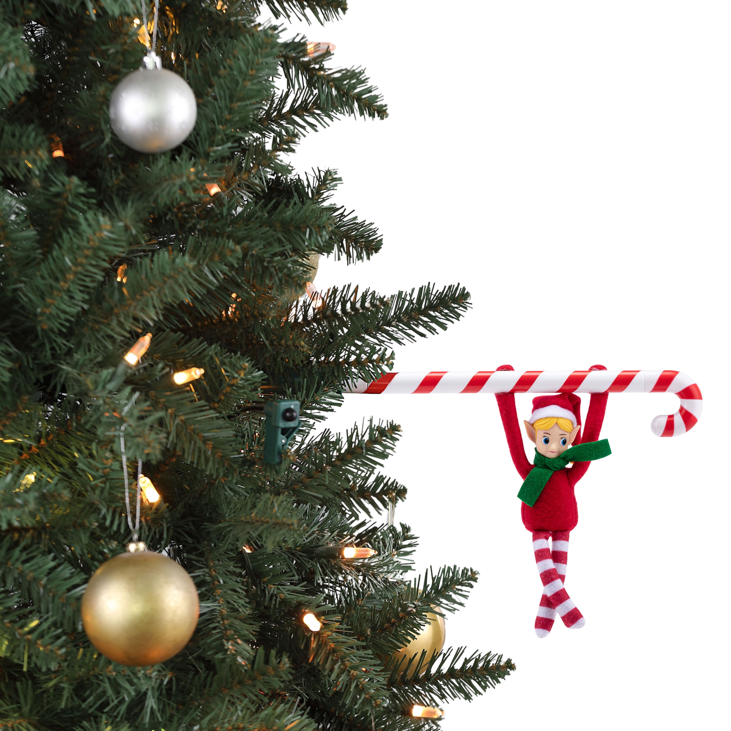 Mr. Christmas 6" Animated Candy Cane Elf Acrobat