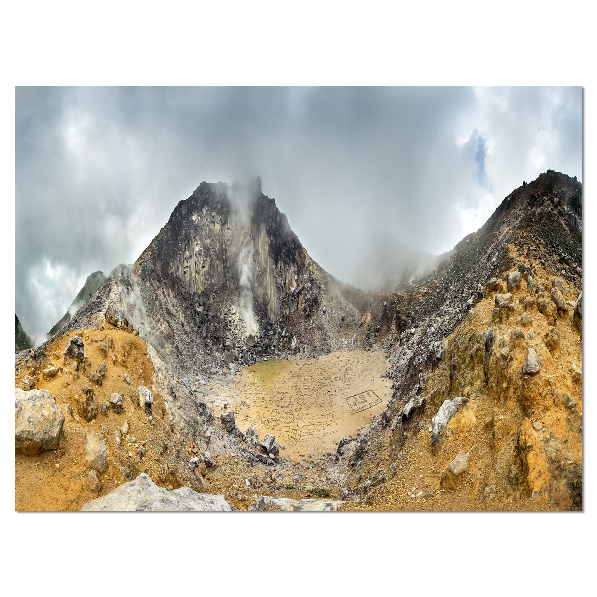 Designart - Volcano Panorama with Dramatic Sky