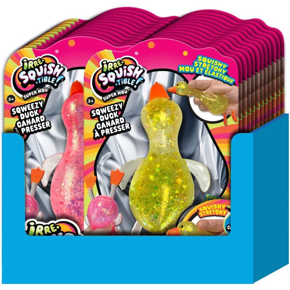 Assortiment de canards à presser Sqweezy Irre-Squishtible! Ja-Ru, 1 unité