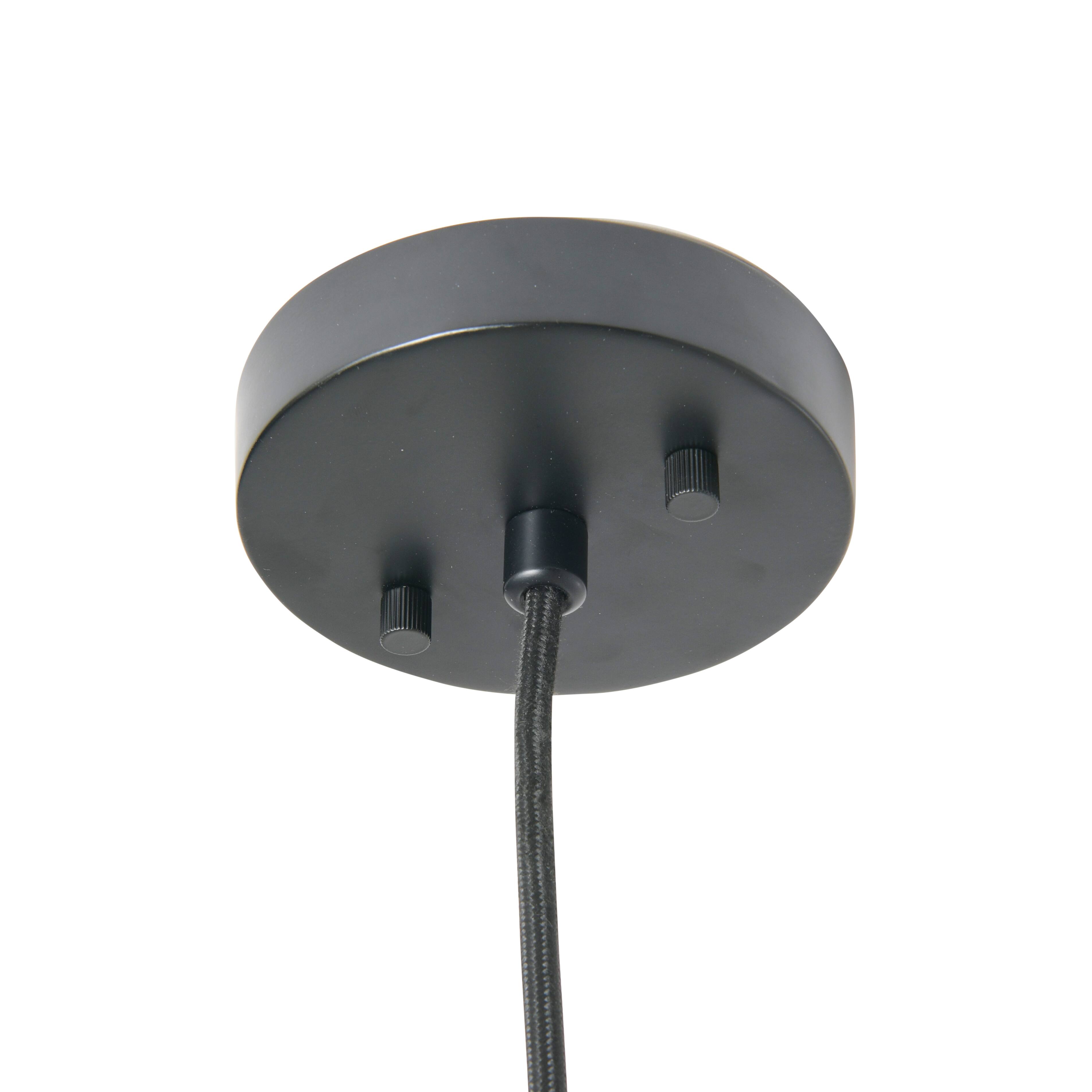 Hello Honey® 19.5" Charcoal Gray Woven Pendant Lamp