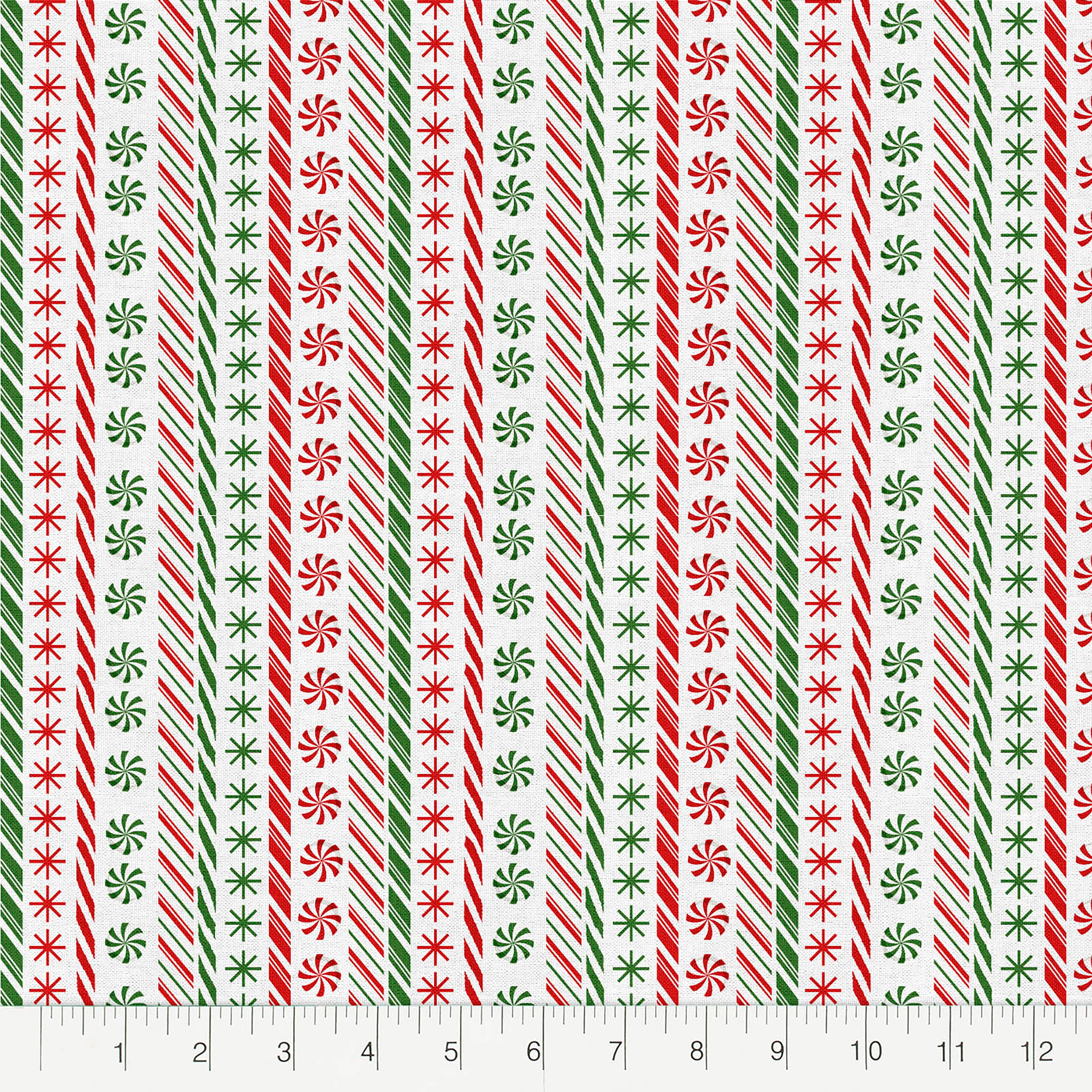 Fabric Editions Peppermint Stripe Cotton Fabric