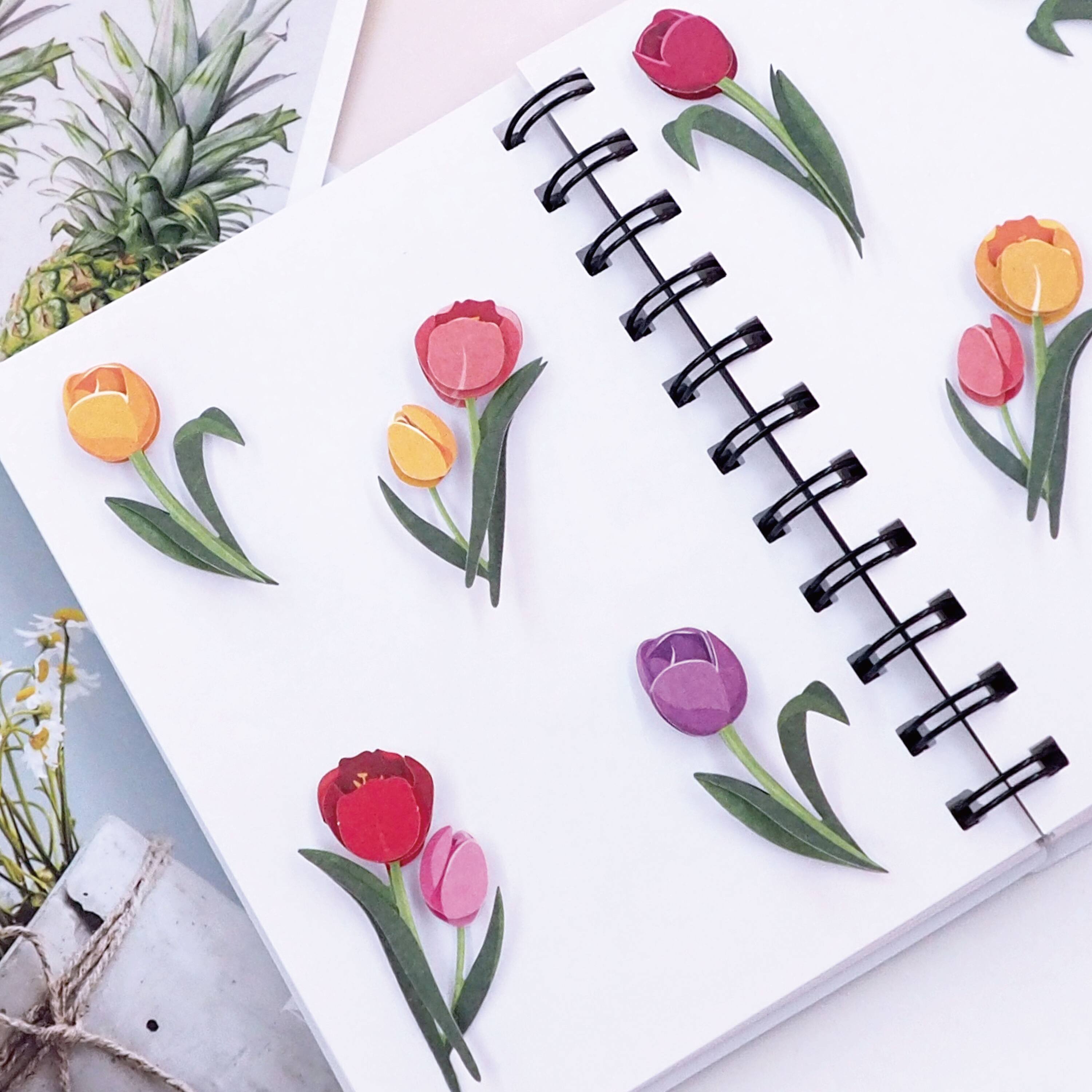 12 Packs: 16 ct. (192 total) Tulip Floral Dimensional Stickers by Recollections™