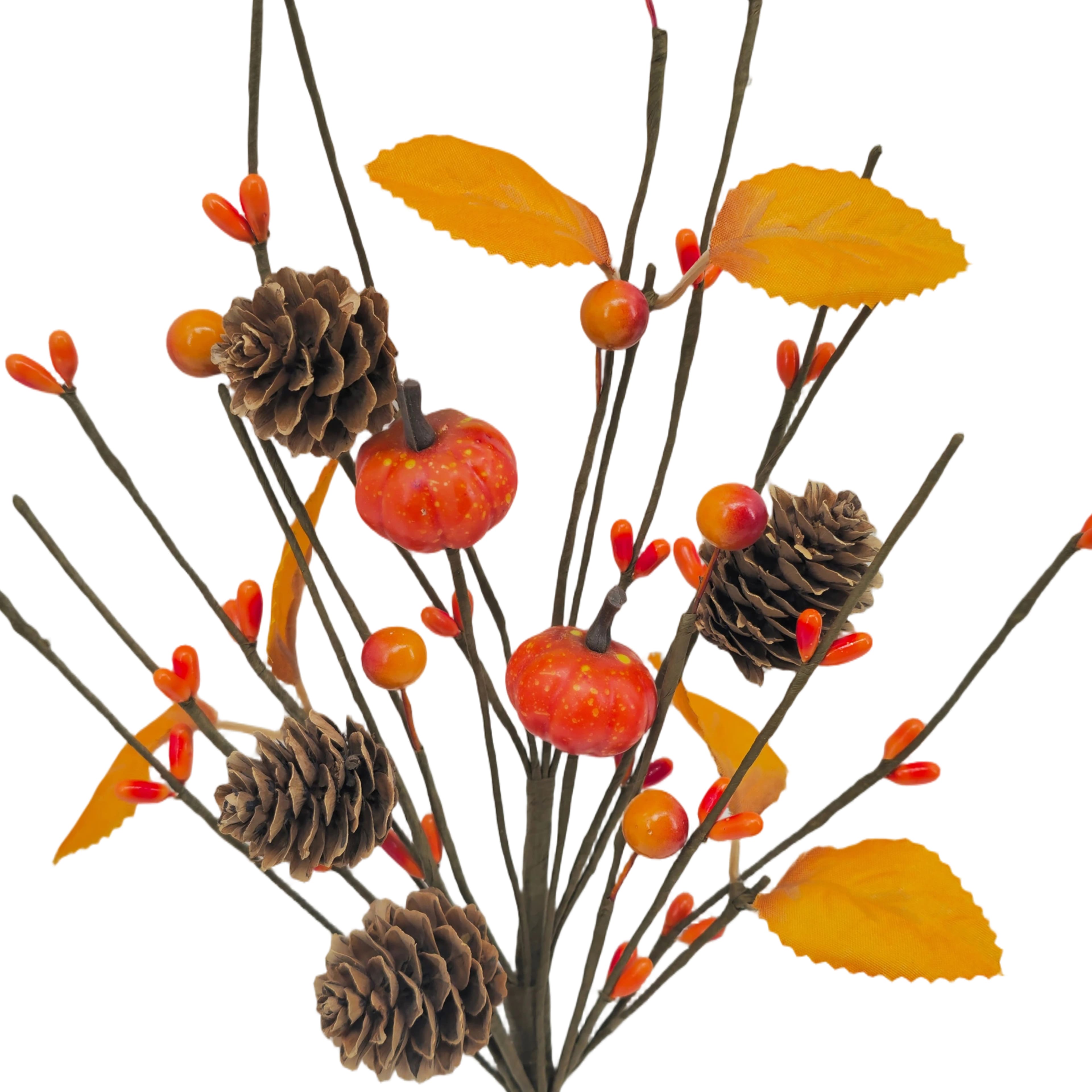 12" Pinecone & Pumpkin Pick by Ashland®