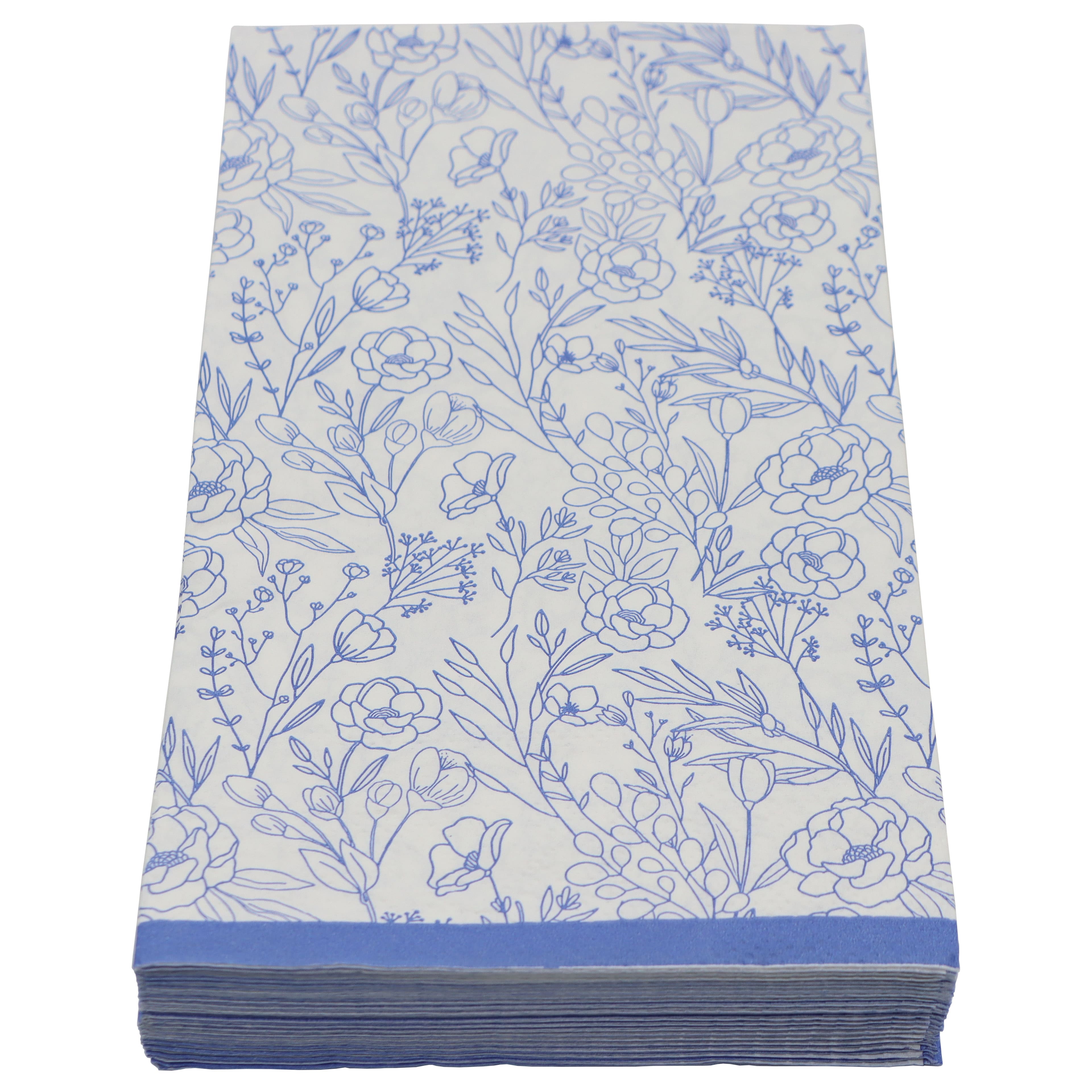 Next Chapter Blue & White Floral Paper Guest Napkins, 20ct. by Celebrate It™