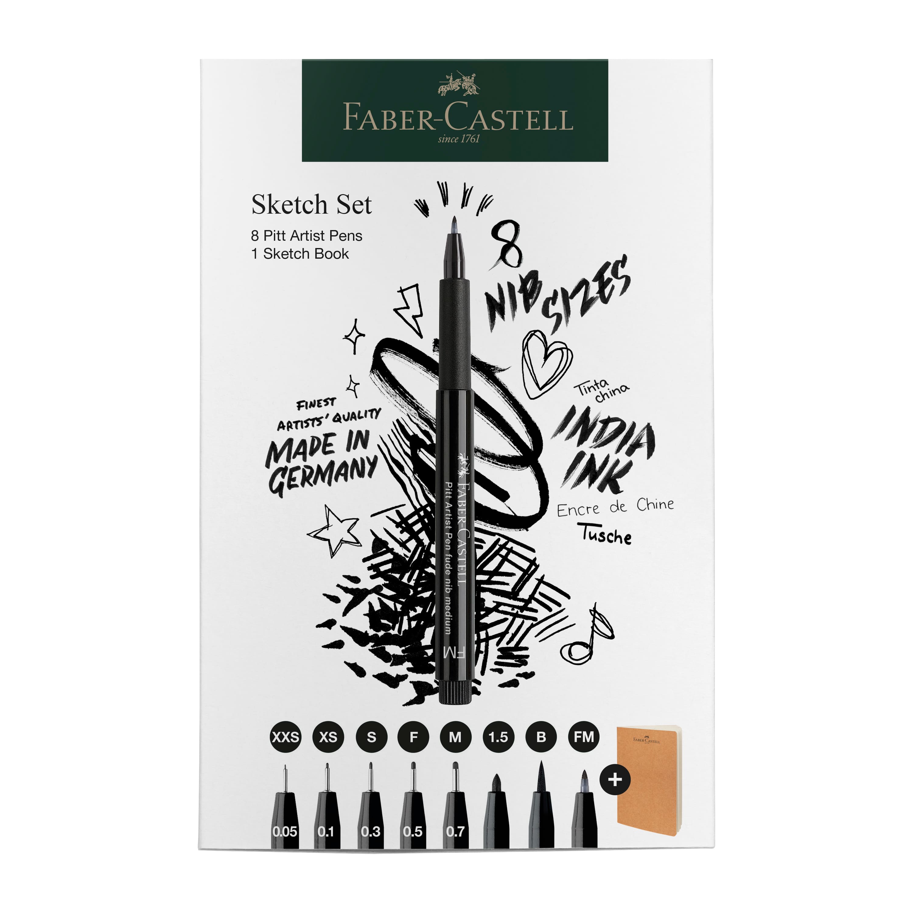 Faber-Castell Pitt Artist Pen & Notebook Set