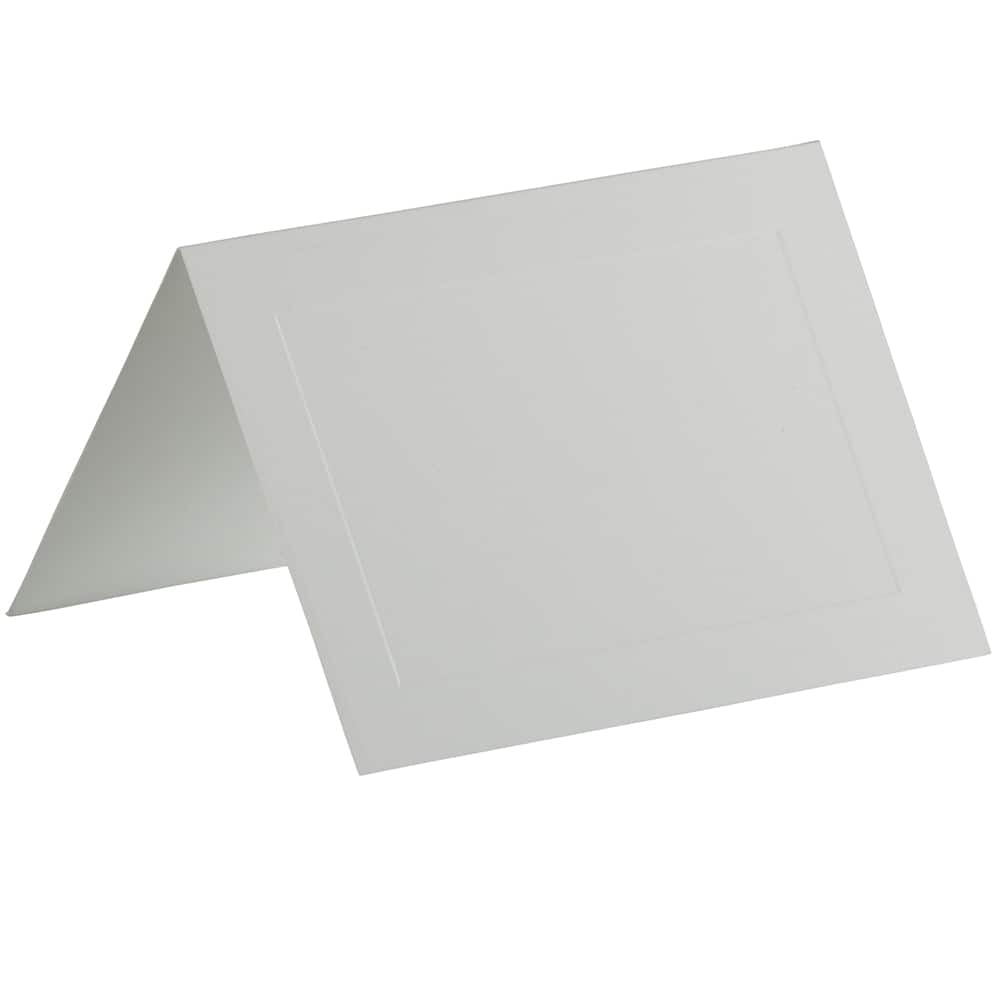 JAM Paper A1 Blank White Foldover Cards with Panel