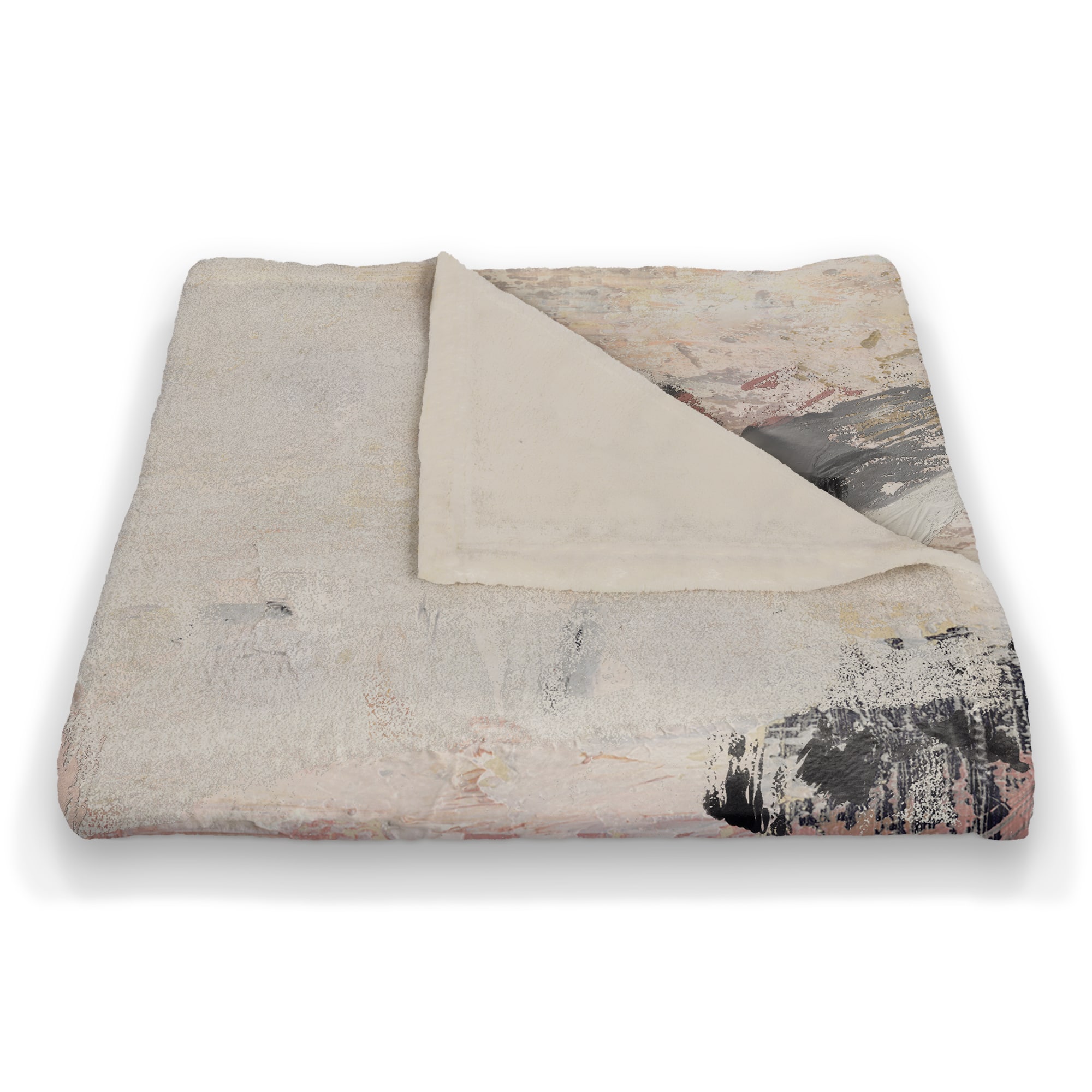 Jungle Cat Abstract 50" x 60" Coral Fleece Blanket