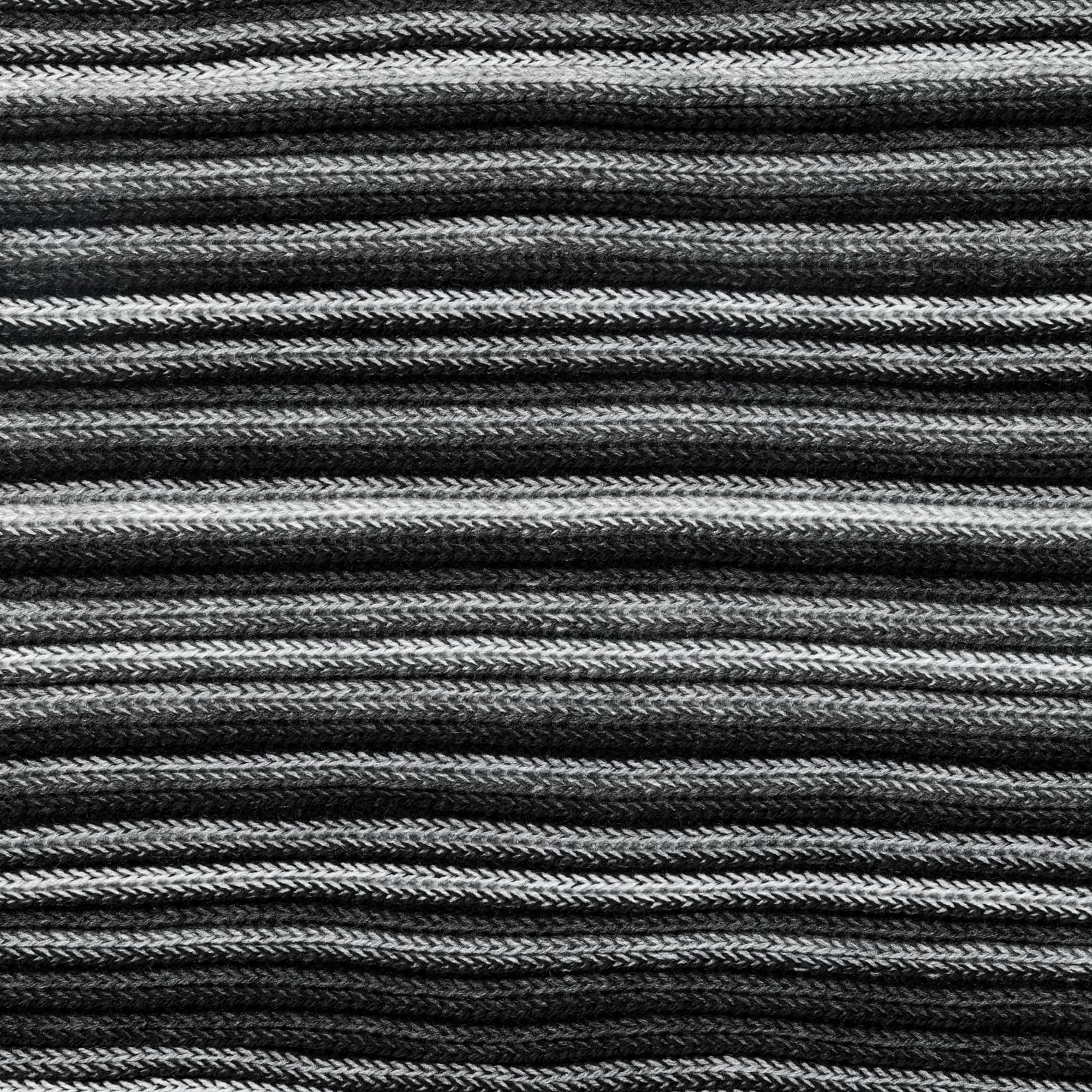 Glitzhome® 70" Men's Black & White Striped Scarf with Tassels