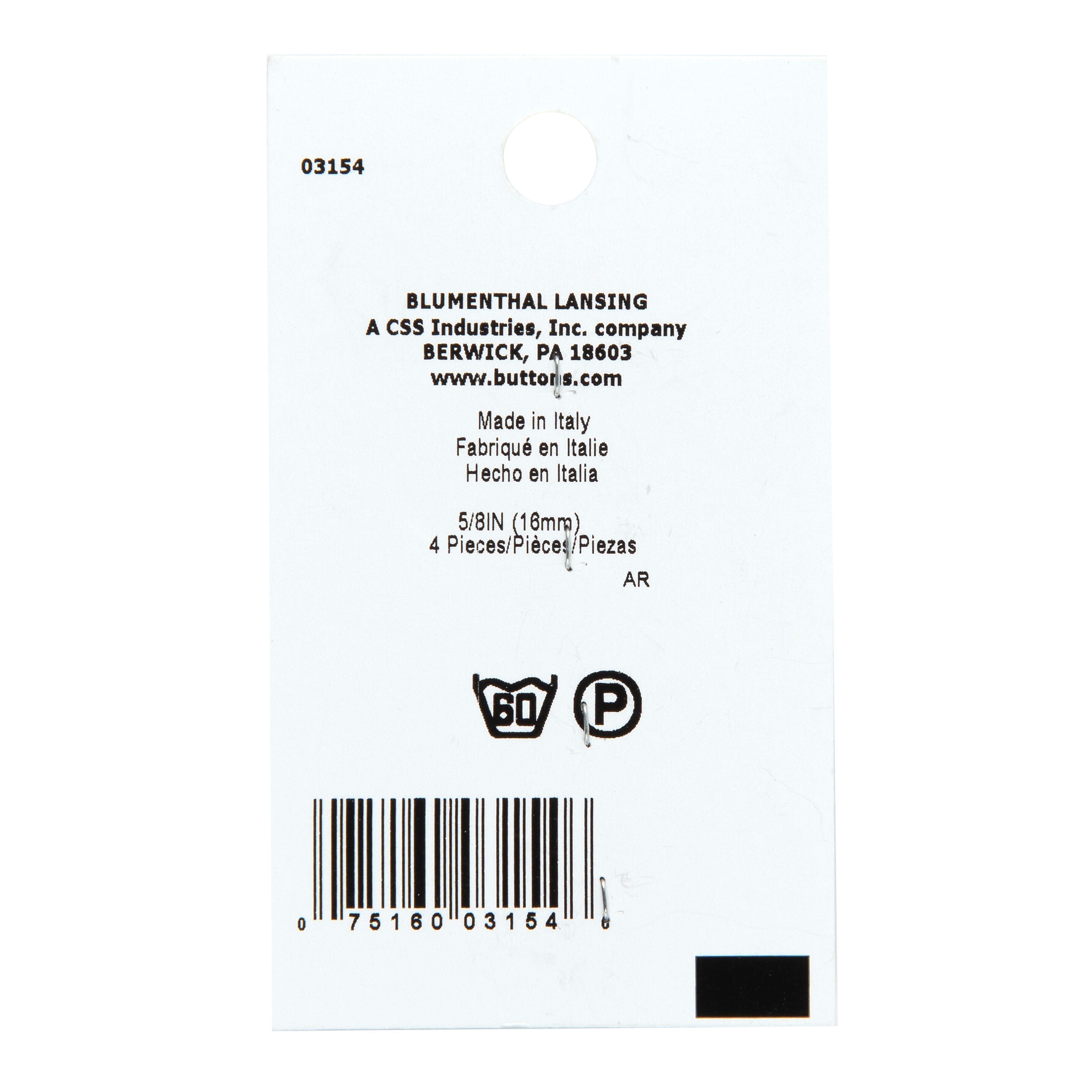 LaMode® 5/8" Beige & Swirl 4-Hole Buttons, 4ct.