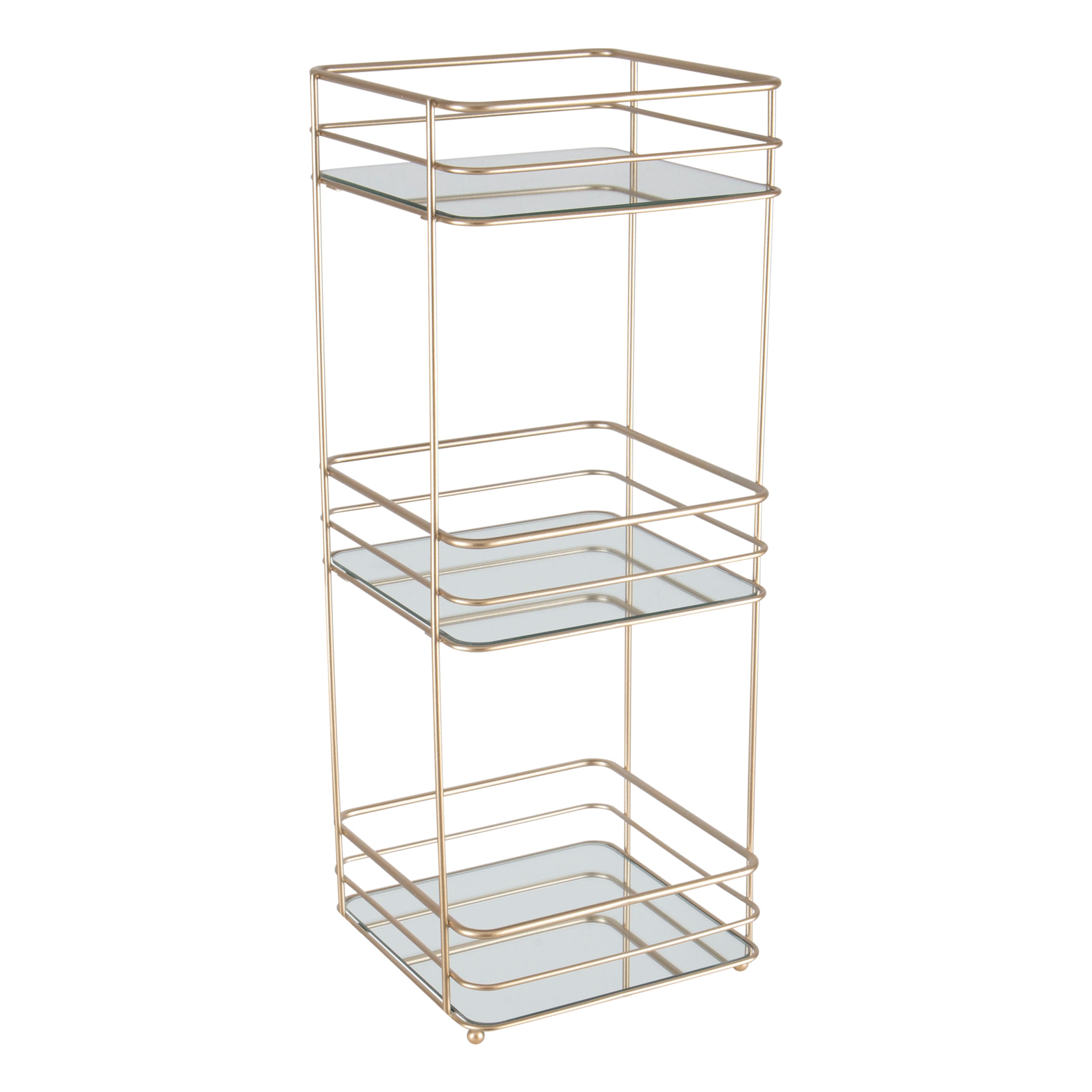 Elle Décor Satin Gold Tiered Spa Tower