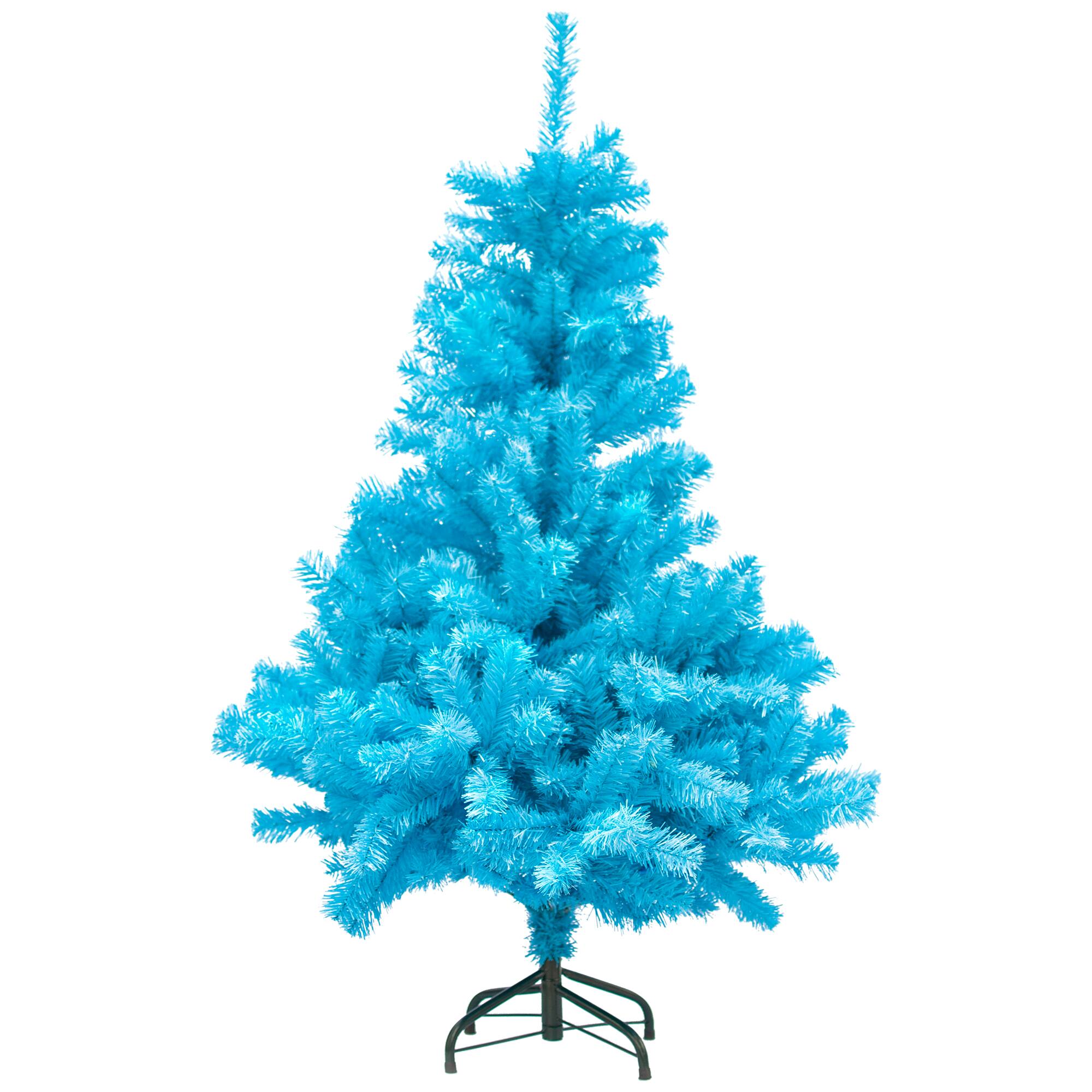 Northlight 4ft. Unlit Cerulean Blue Full Pine Artificial Christmas Tree