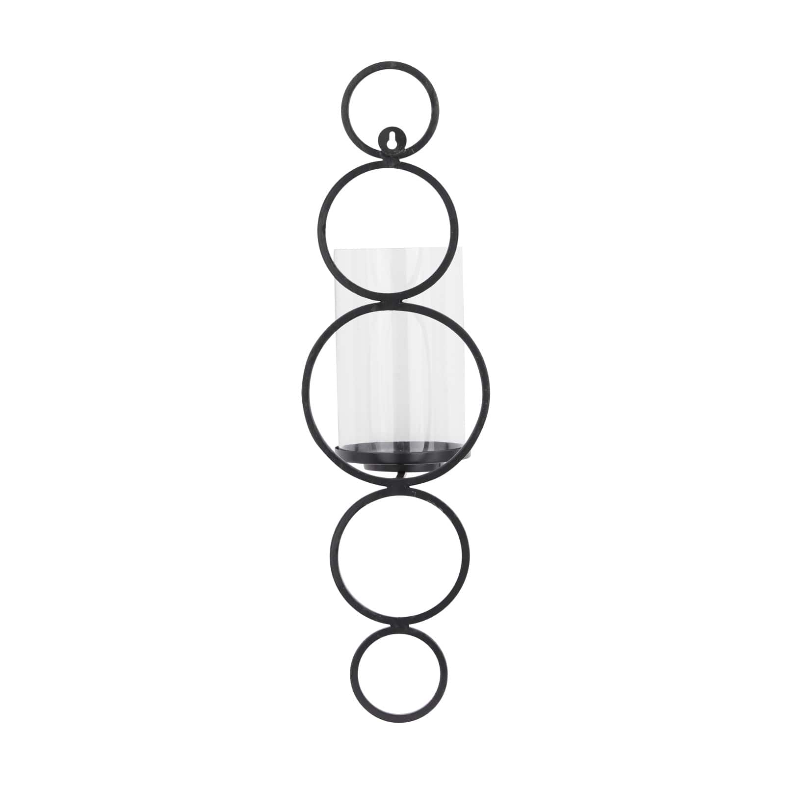25" Black Modern Wall Sconce