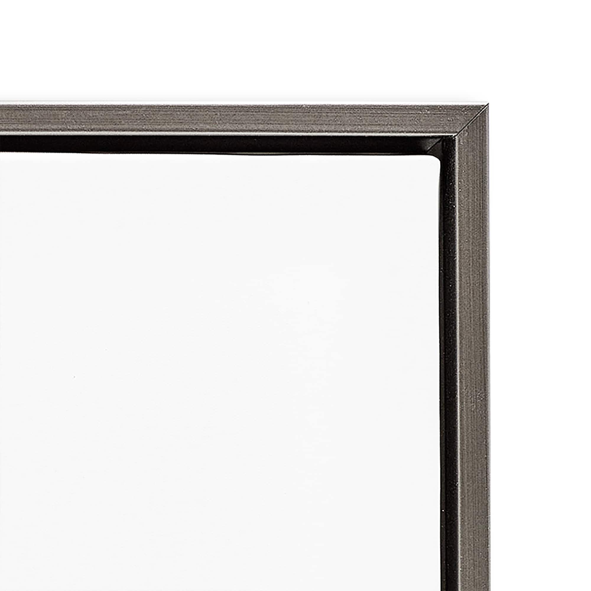 Stupell Industries White Bunny Floral Crown Floating Frame Wall Art
