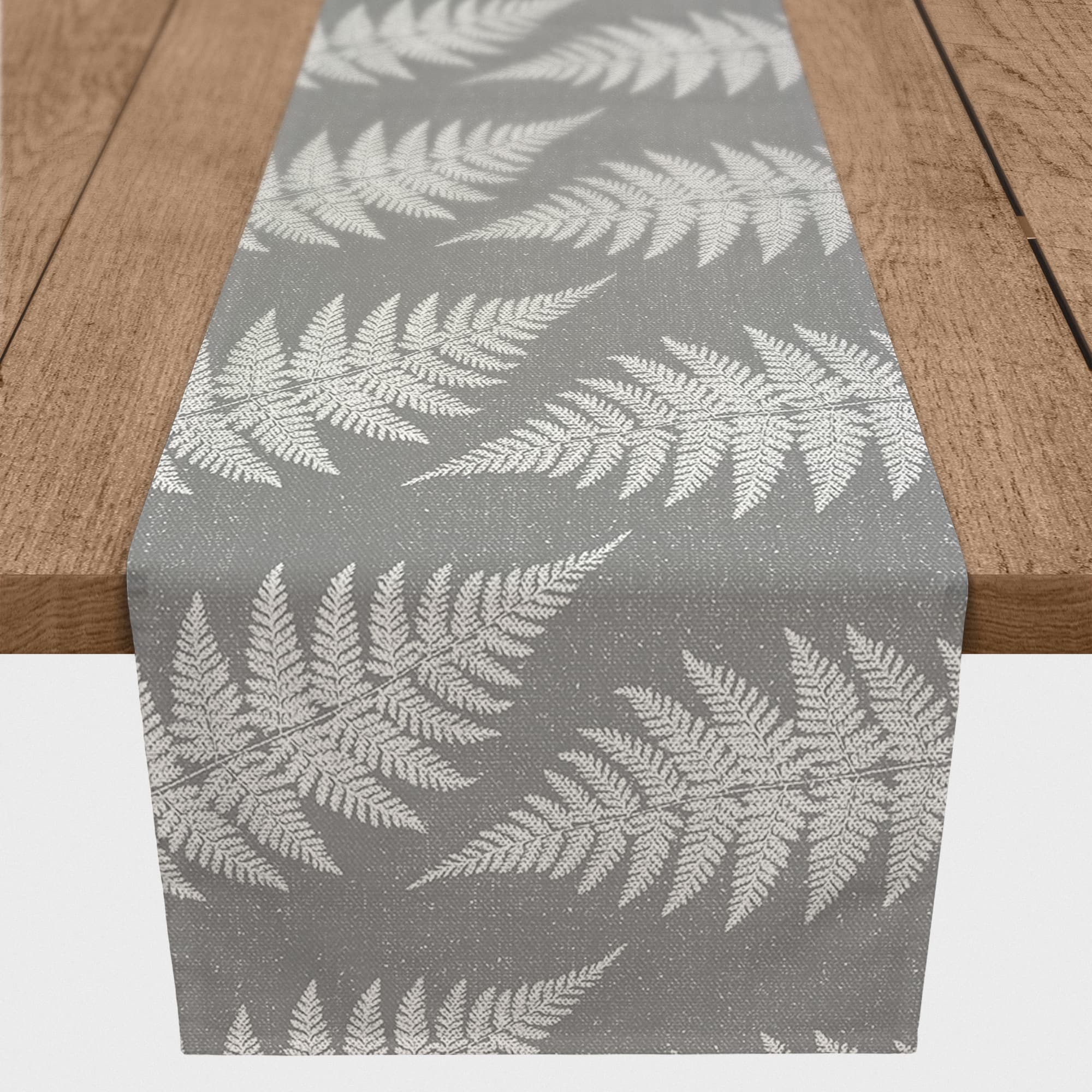 Sketched Fern Pattern 16" x 72" Cotton Twill Runner