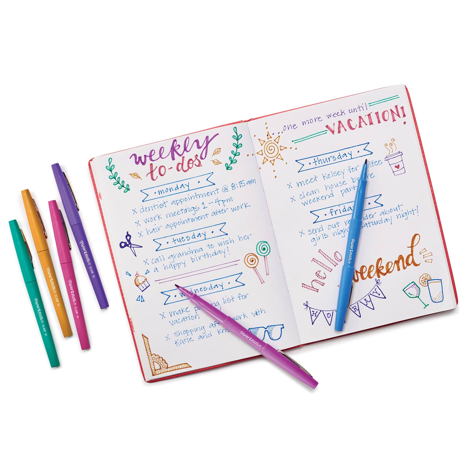 12 Packs: 6 ct. (72 total) Paper Mate® Flair® Felt Tip Candy Pop Pen Set
