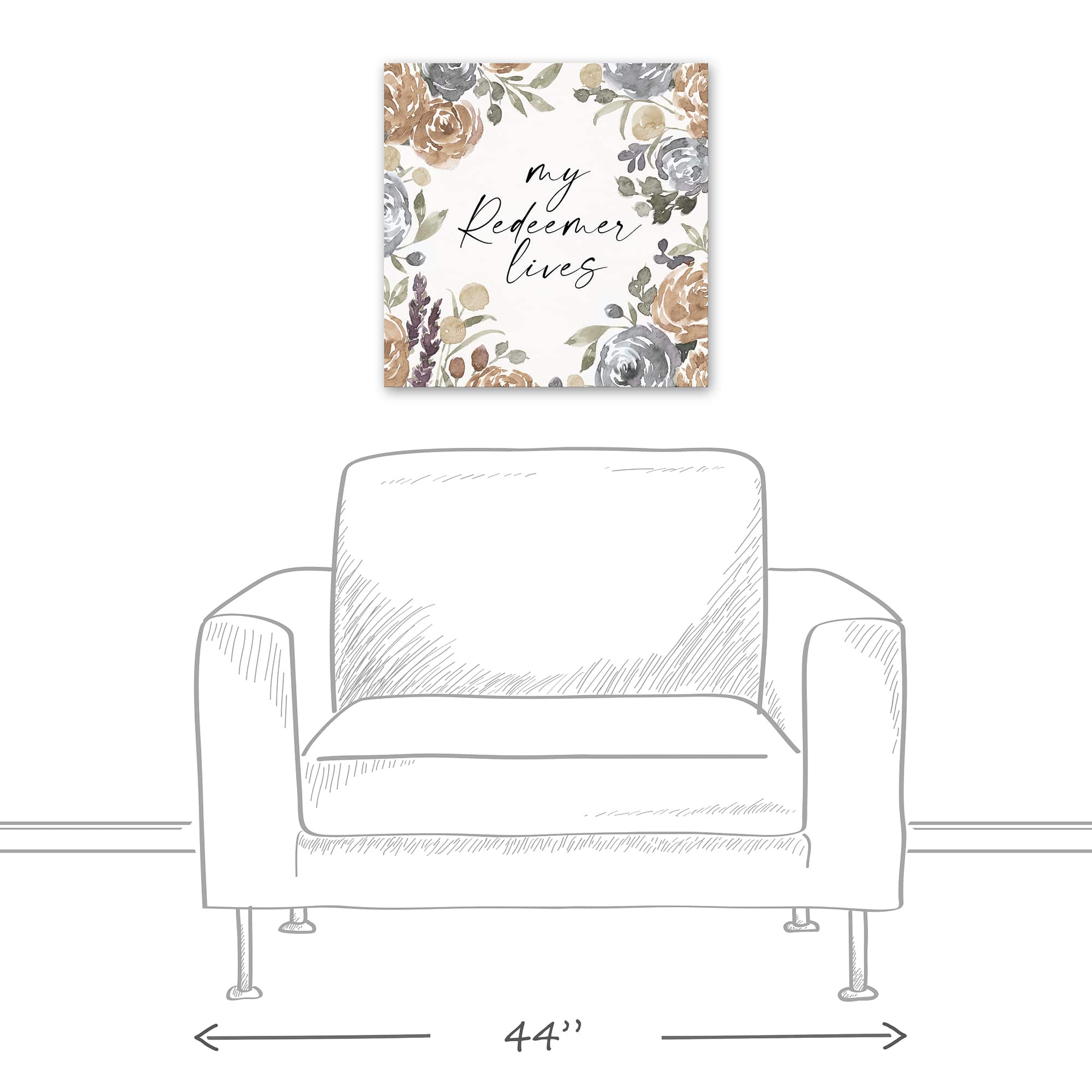My Redeemer Lives Canvas Wall Art