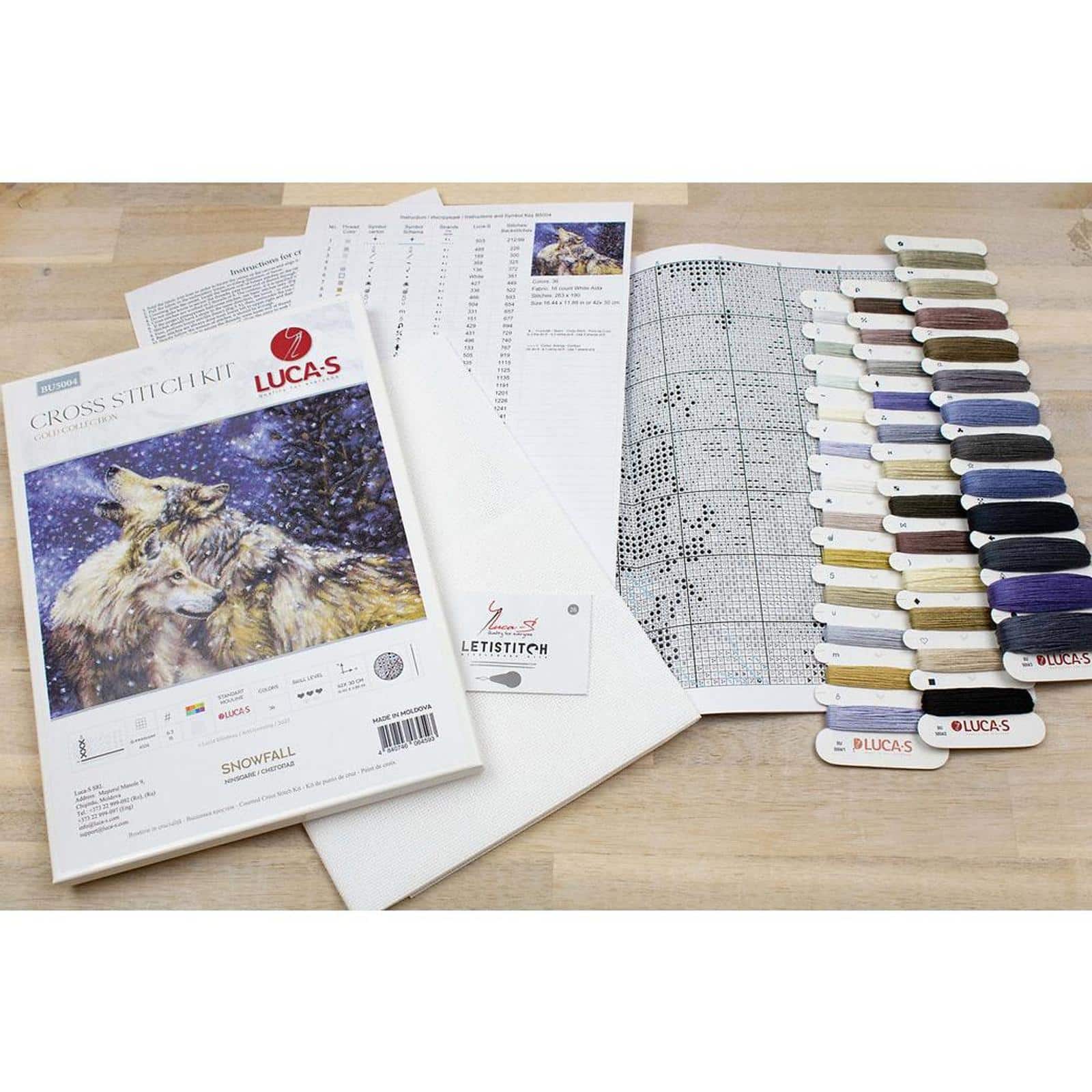Luca-S Snowfall Counted Cross Stitch Kit