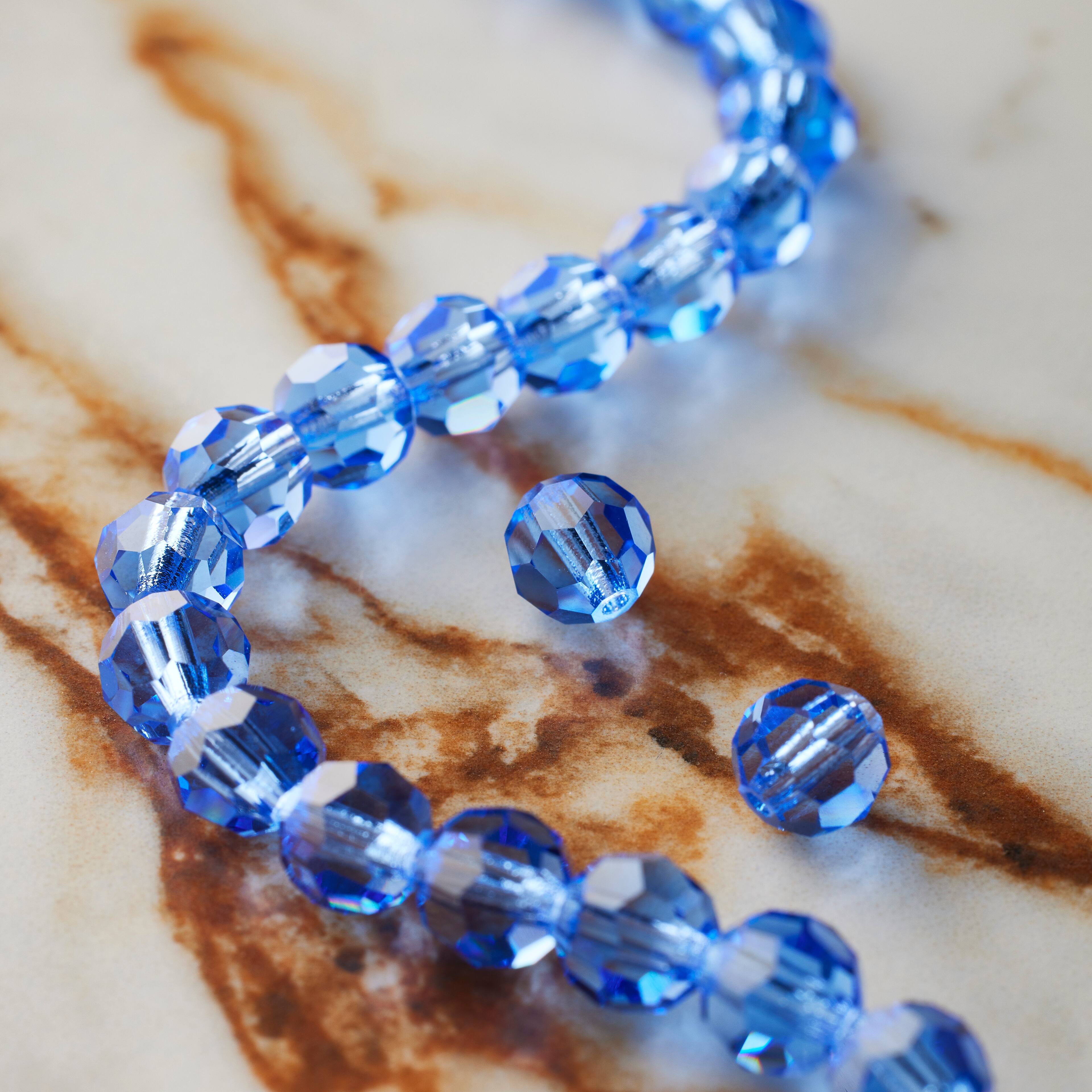 12 Pack: Preciosa Glass Crystal Round Beads, 6mm by Bead Landing™