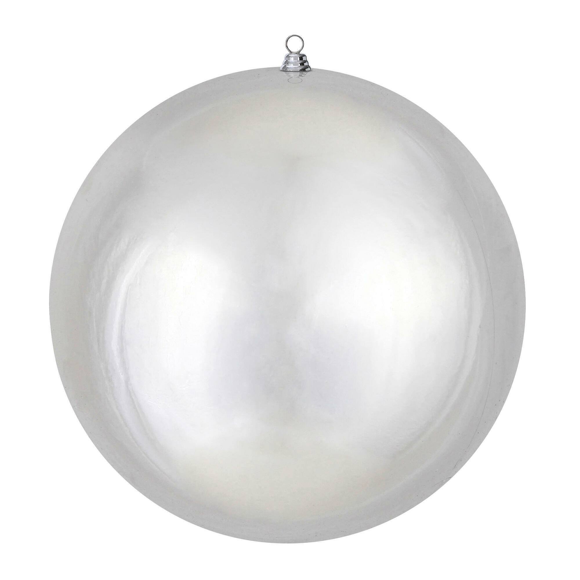 Vickerman 24" Giant Shiny Ball Christmas Ornament in Silver | Michaels®