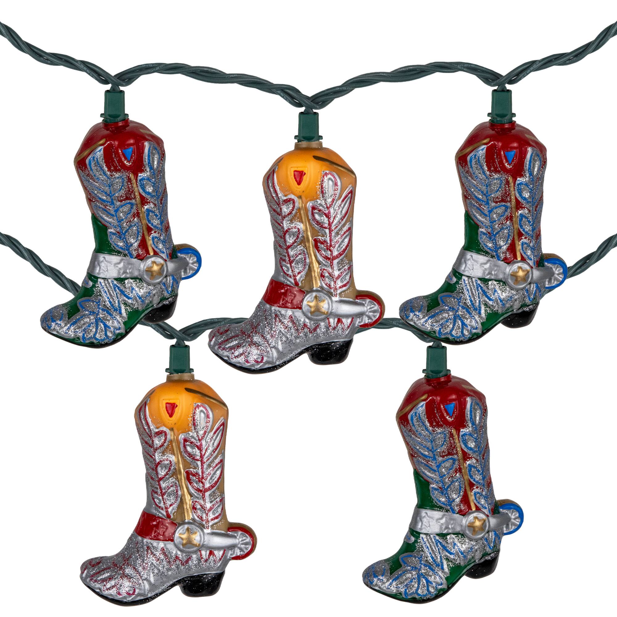 10ct. Cowboy Boots Patio String Lights