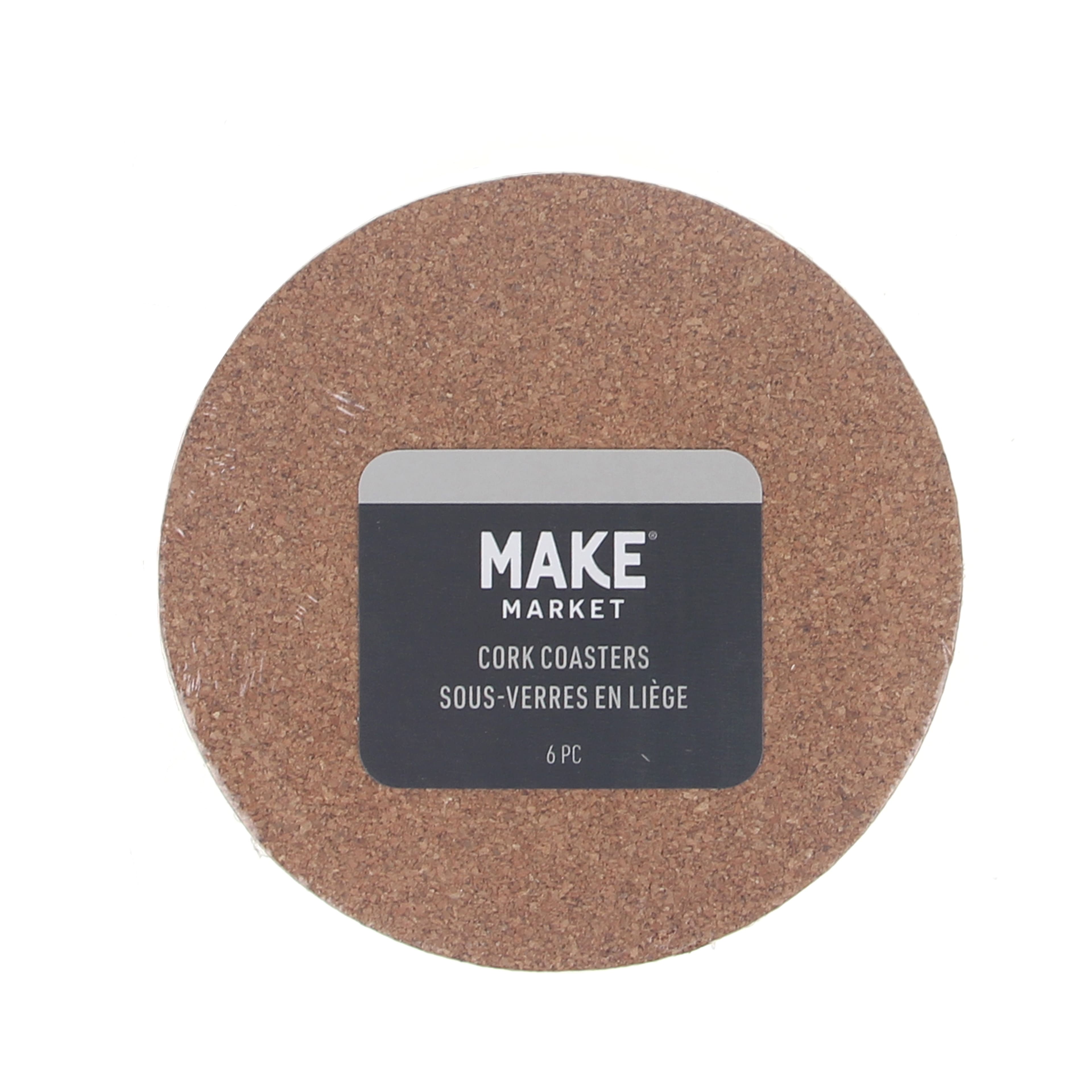4" Round Cork Coasters, 6ct. by Make Market®