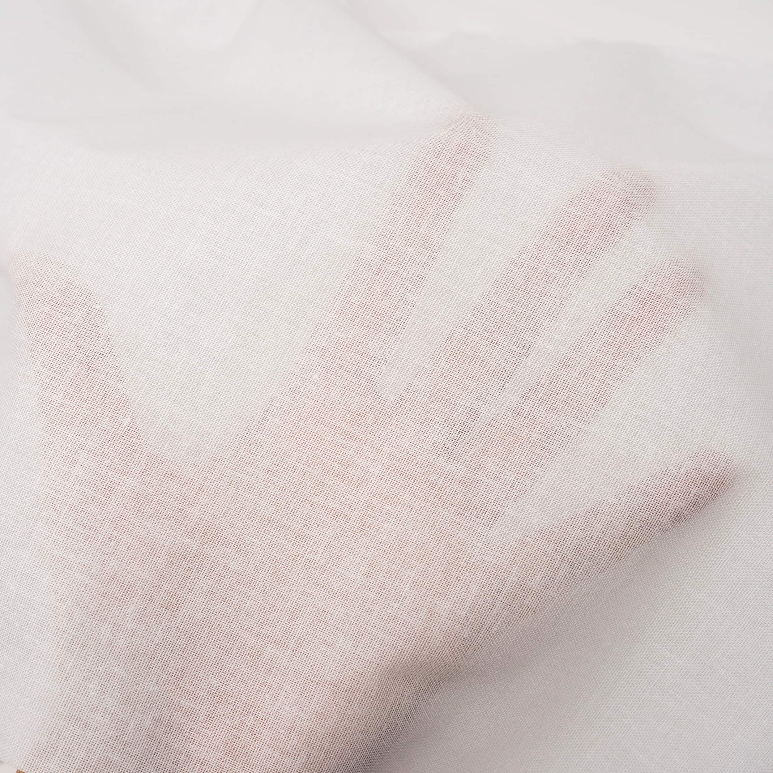 Roc-Lon White Woven Fusible Interfacing Cotton Fabric