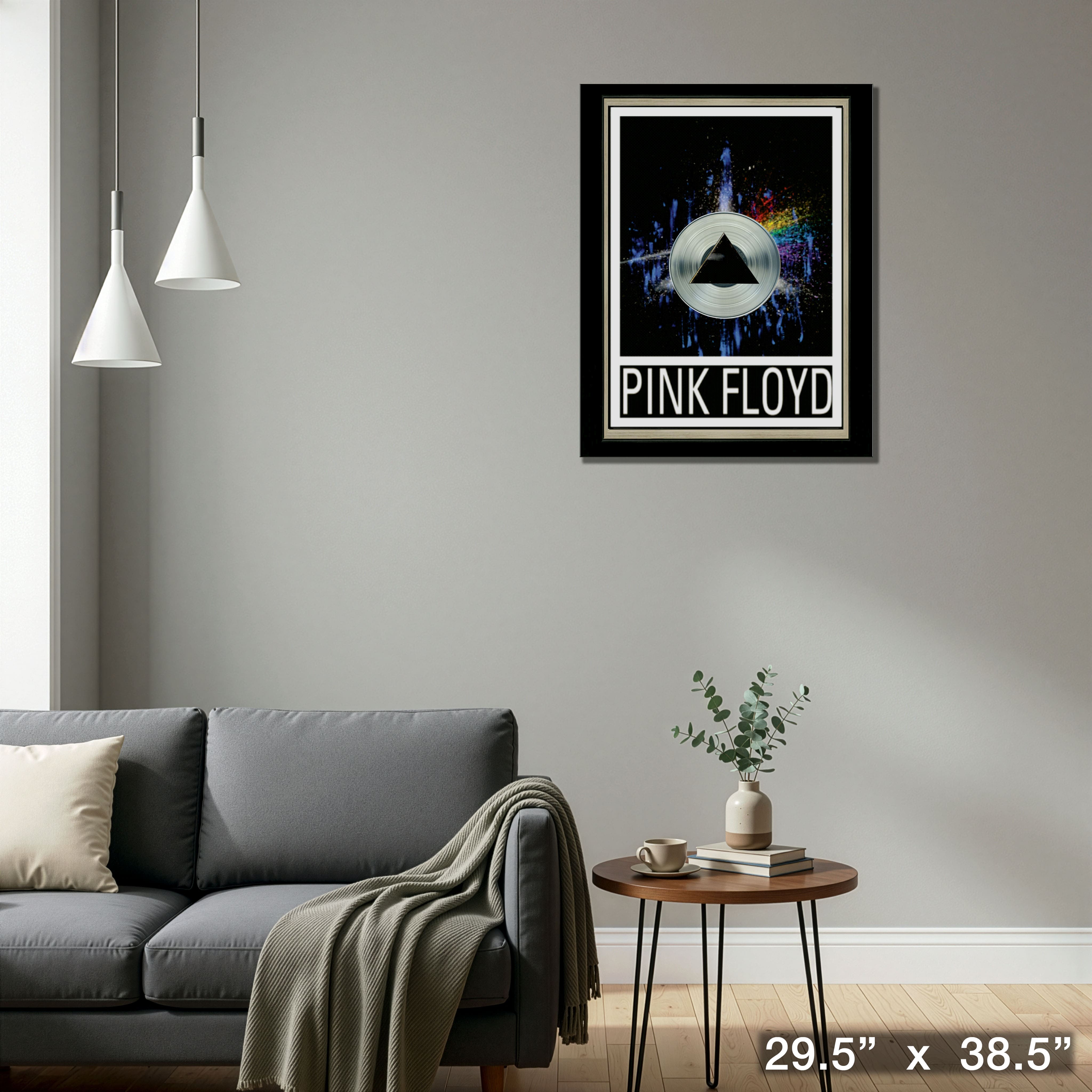 Pink Floyd Paint Splash Framed Print 29.5" x 38.5"