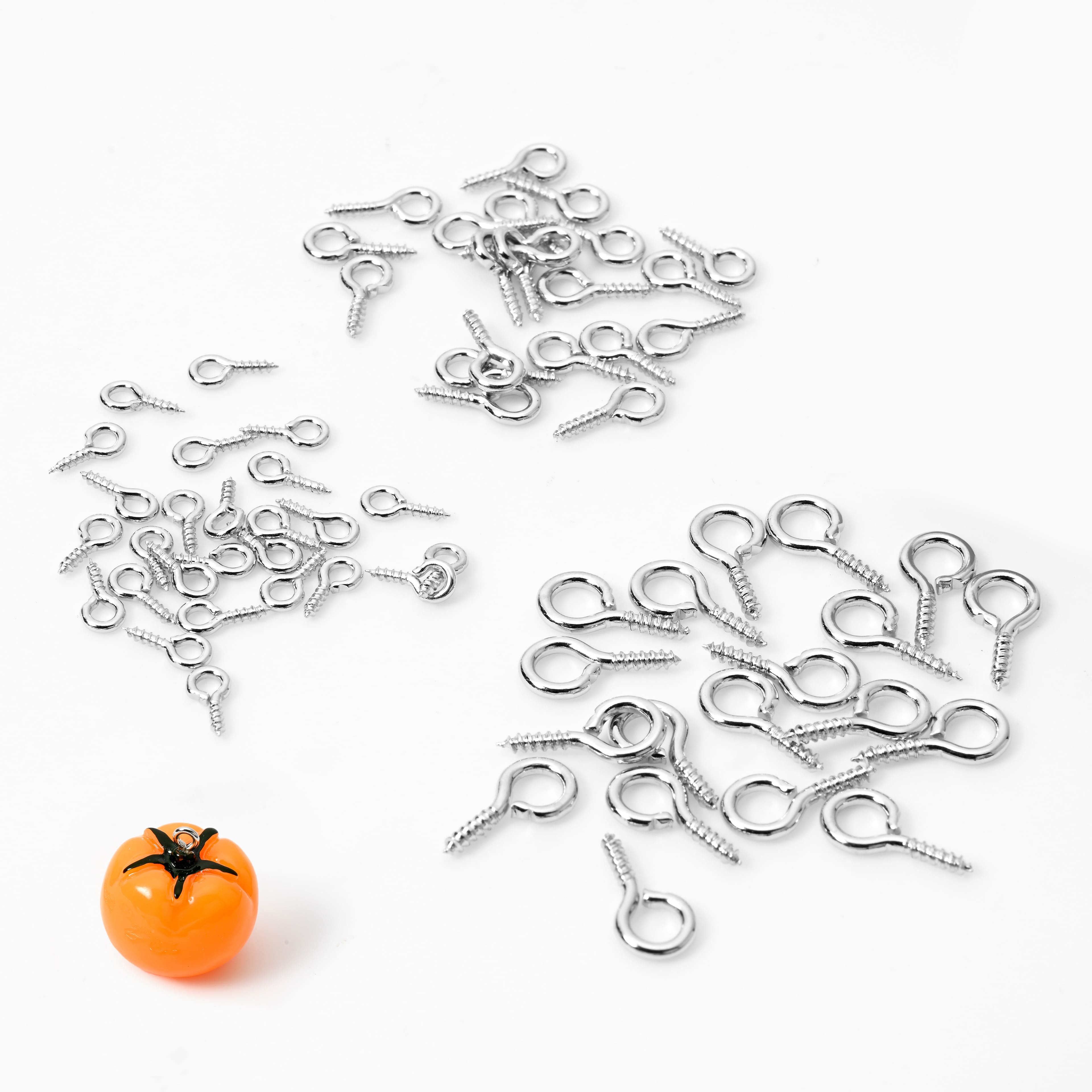 Rhodium Screw Eye Pins, 300ct. by Bead Landing™