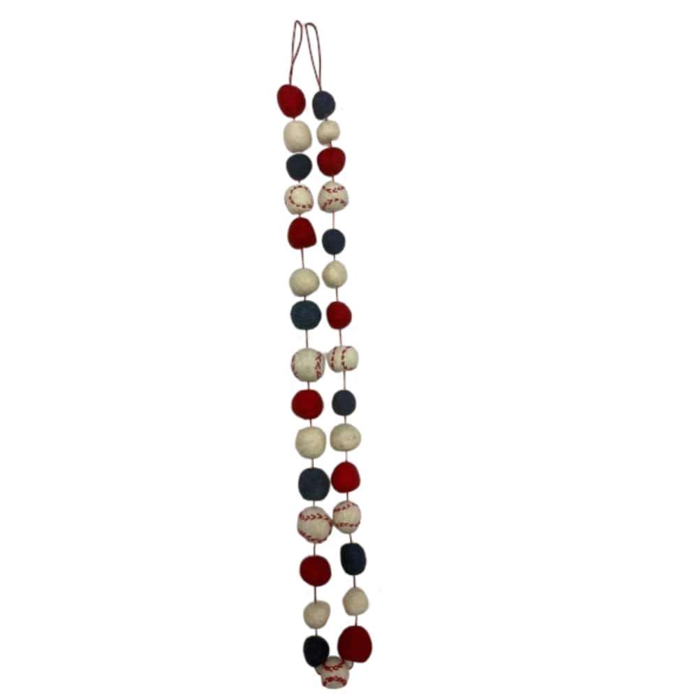 6ft. Baseball Felt Garland by Celebrate It™