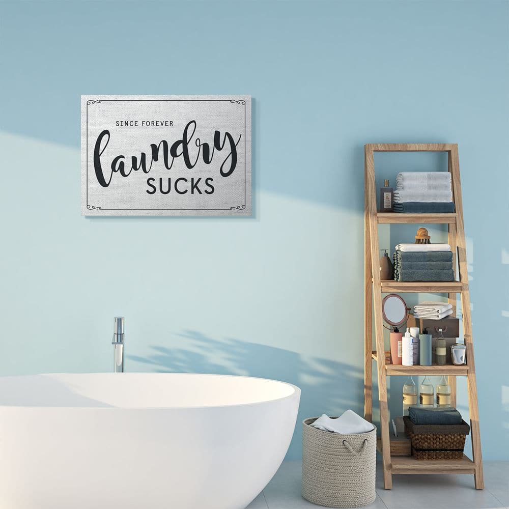 Stupell Industries Sassy Laundry Room Sign Funny Family Humor Canvas Wall Art